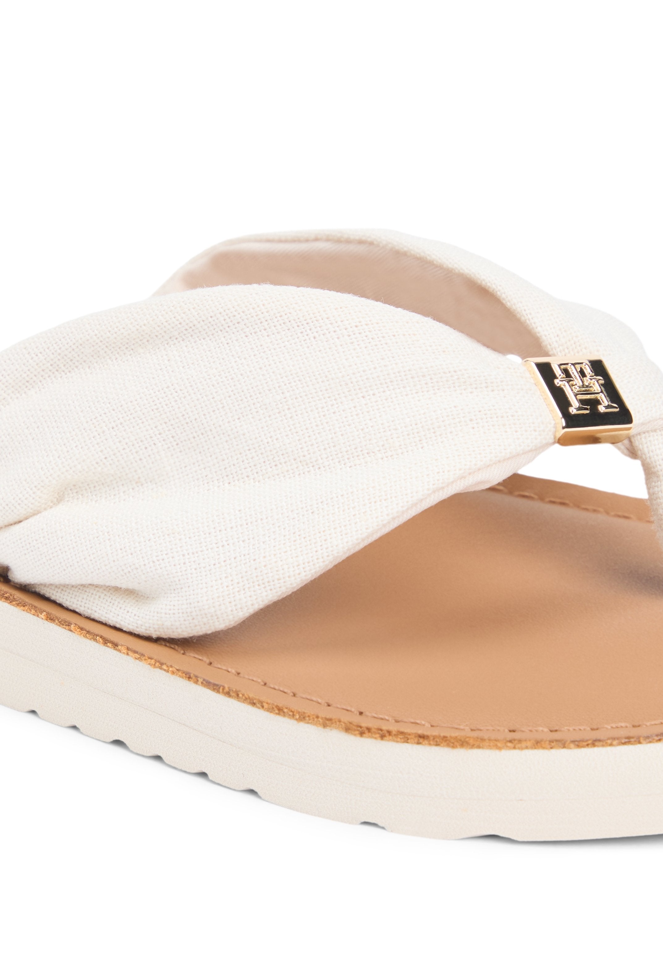 SUMMER - T-bar sandals - soft cream