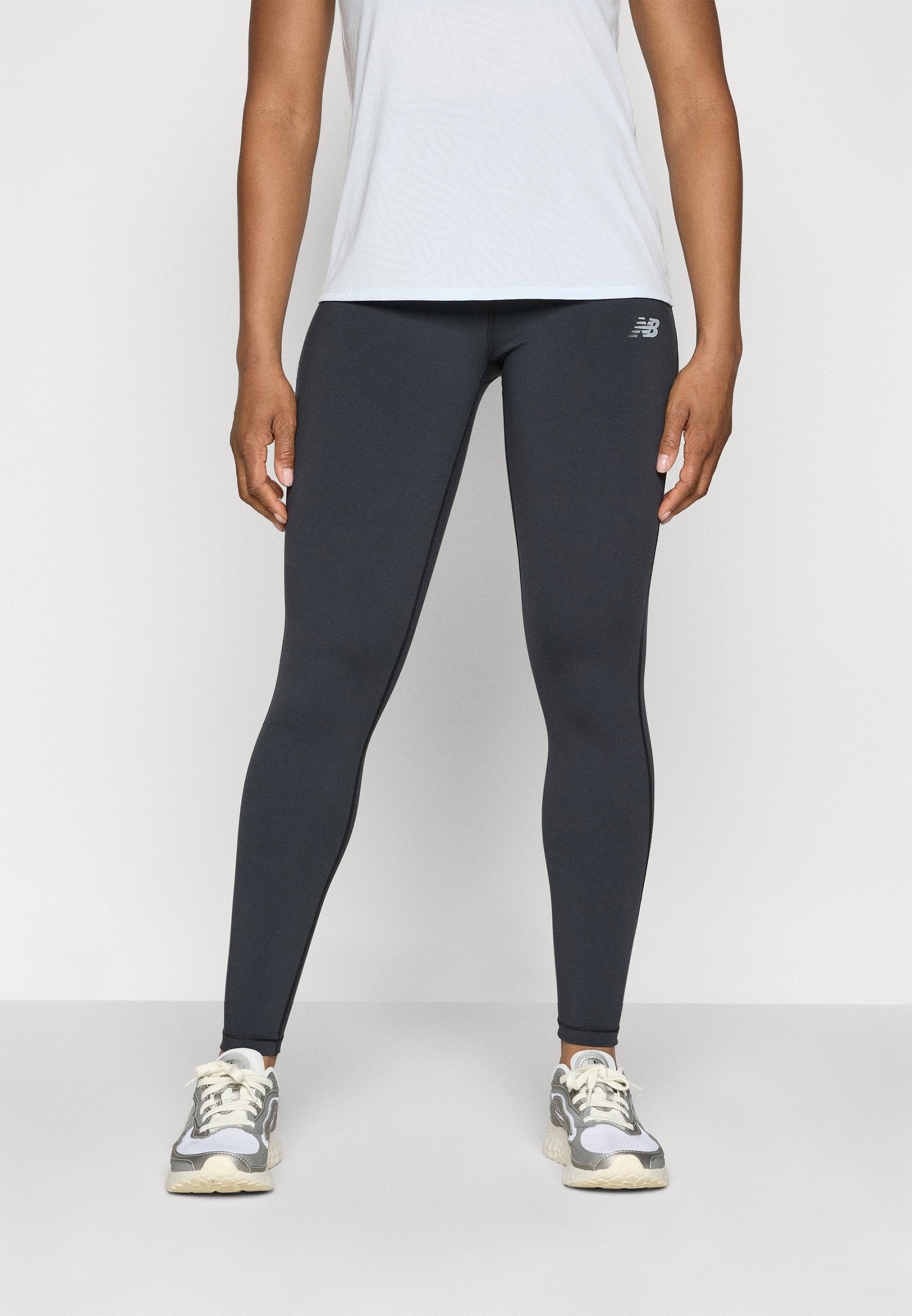 SLEEK HIGH RISE LEGGING - Running tights - black