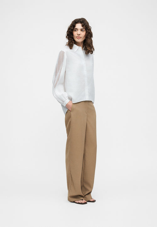 BADORA - Button-down blouse - white