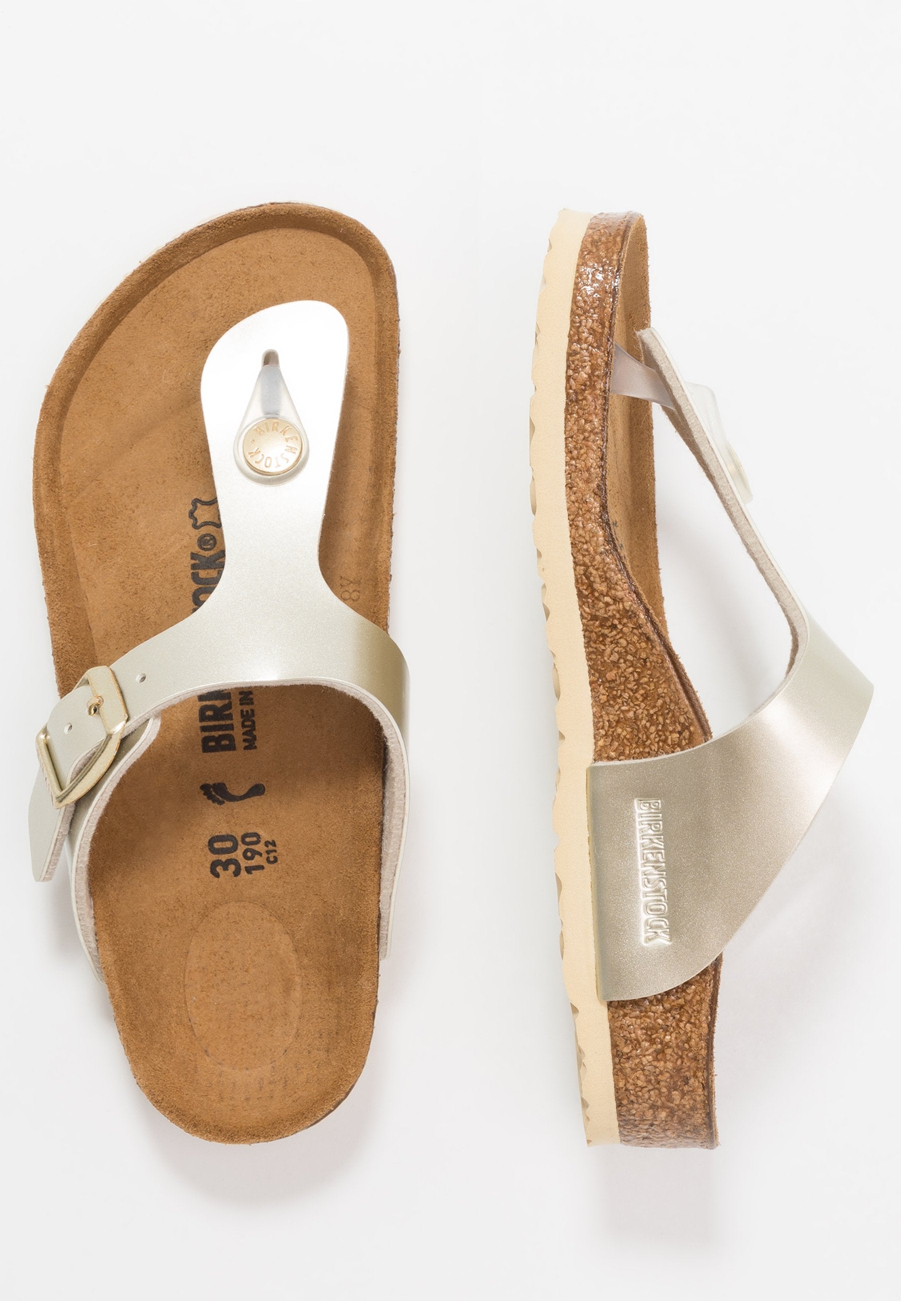GIZEH KIDS BF NARROW - Sandales en T - cuivre métallisé électrique