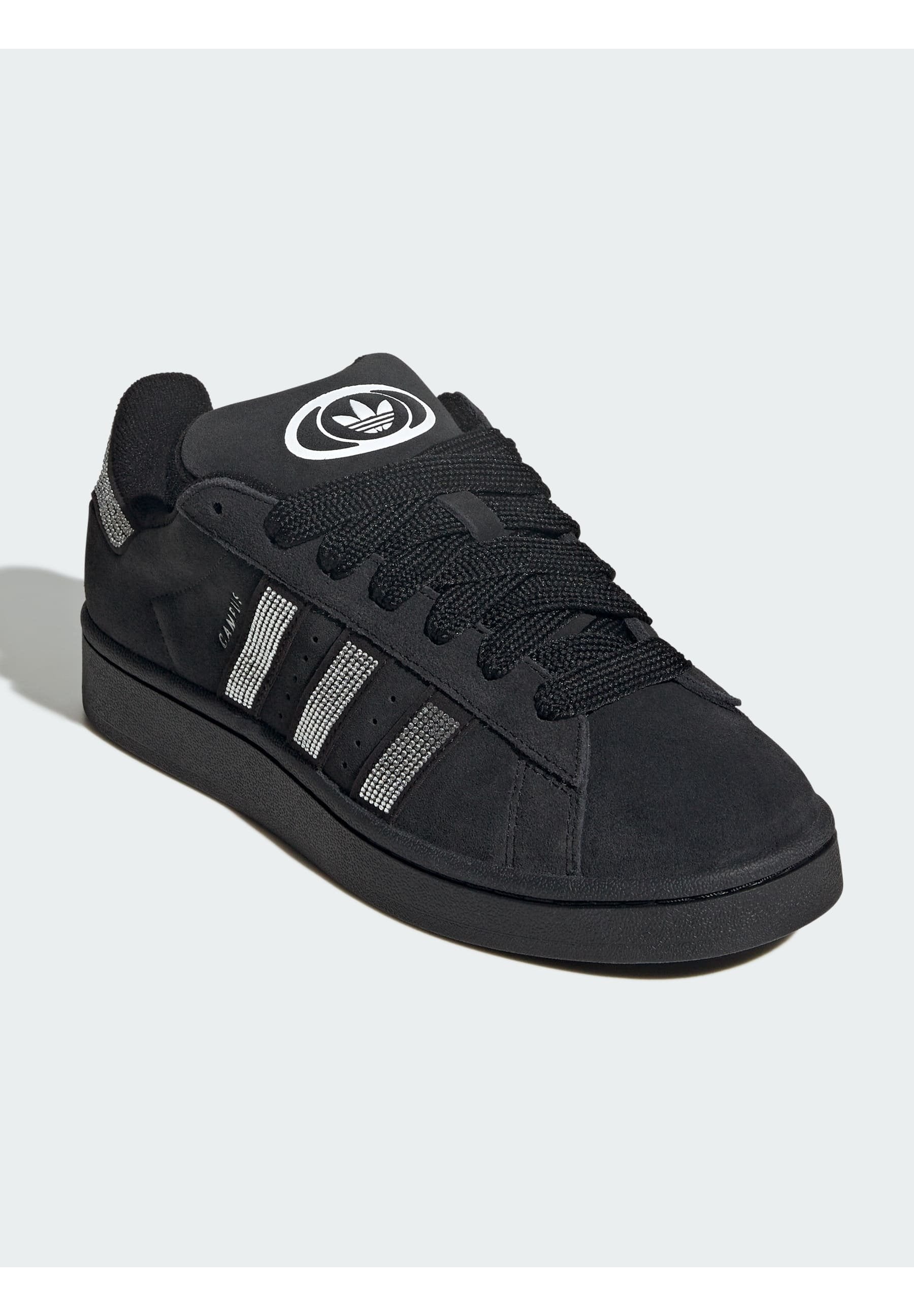 CAMPUS 00S W RHINESTONE - Trainers - core black silver met ftwr white