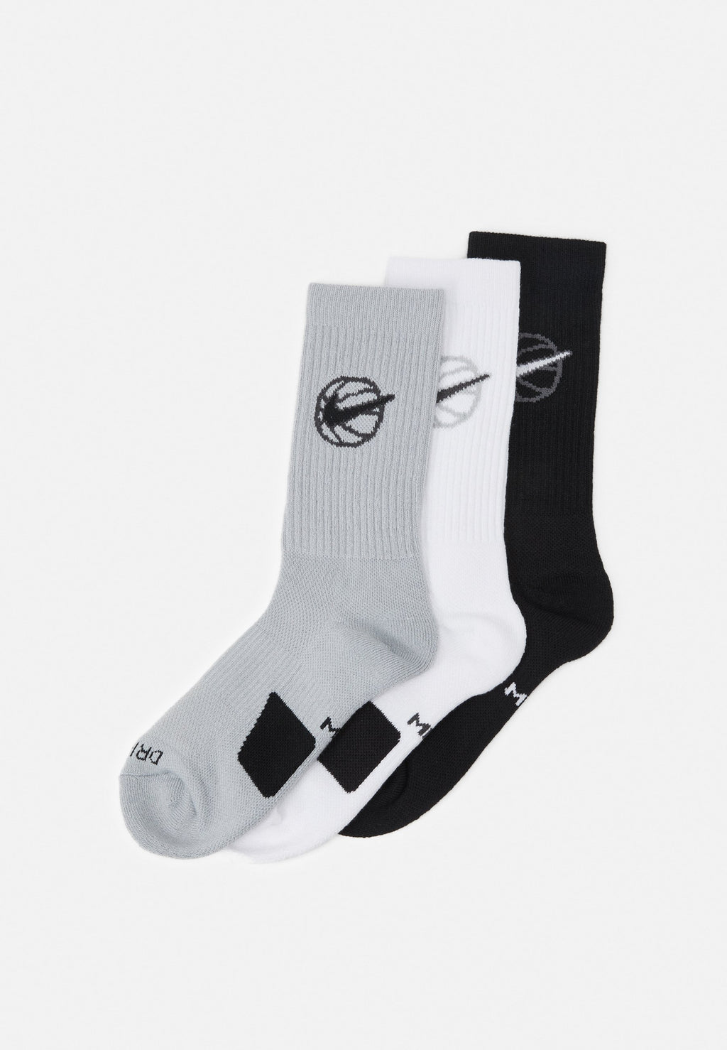 EVERYDAY CREW UNISEX 3 PACK - Sports socks - black/white/grey