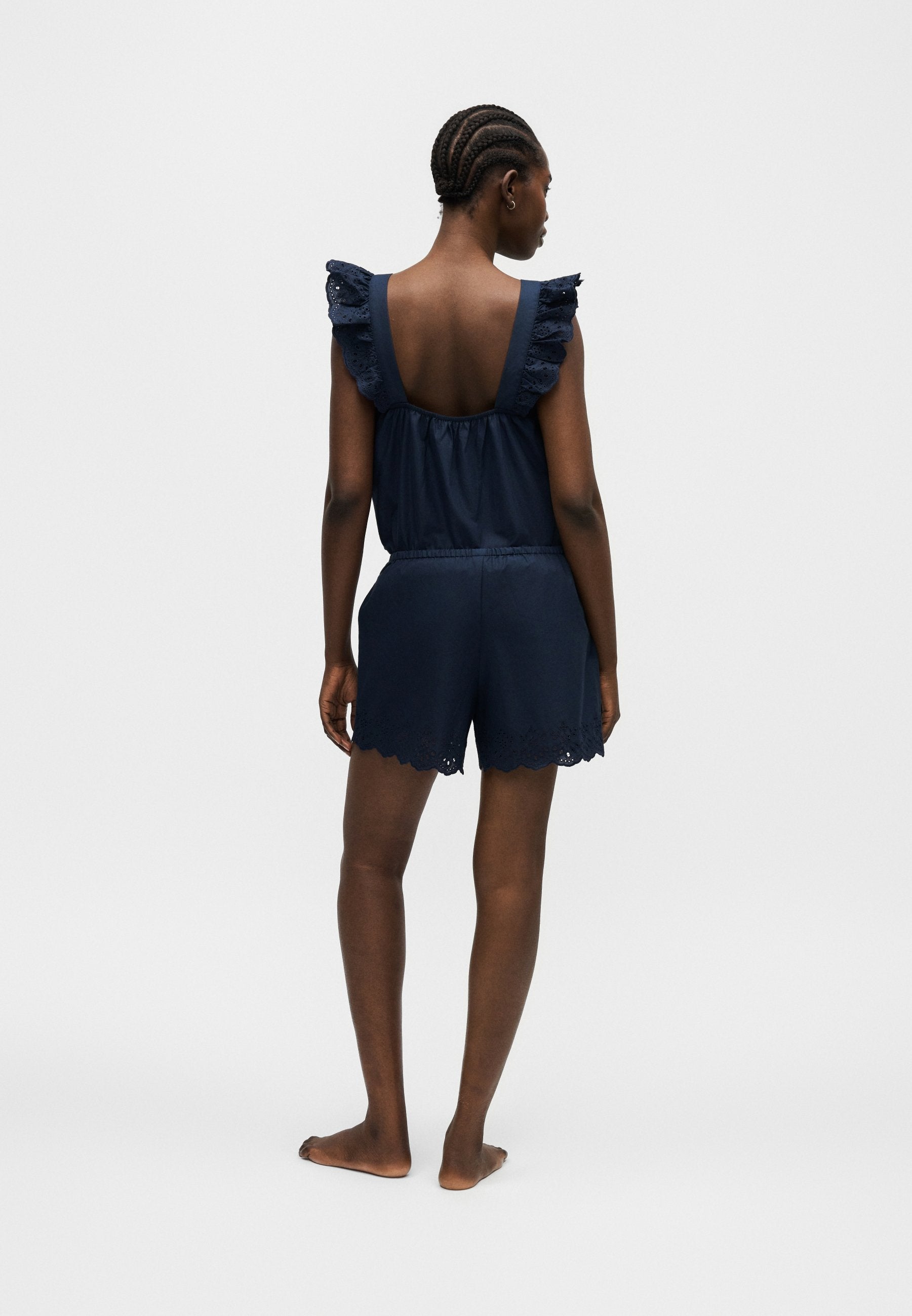 EYELET - Pyjama bottoms - navy uniform