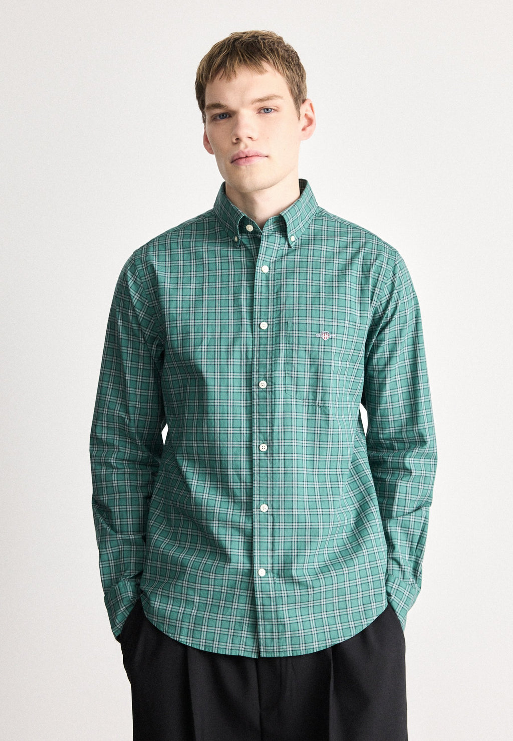 CHECK SHIRT - Shirt - green