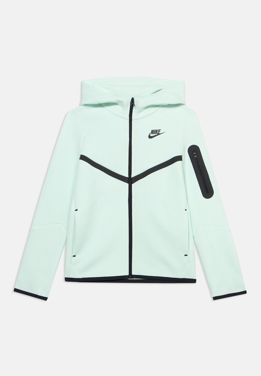 Zip-up sweatshirt - barely green/black
