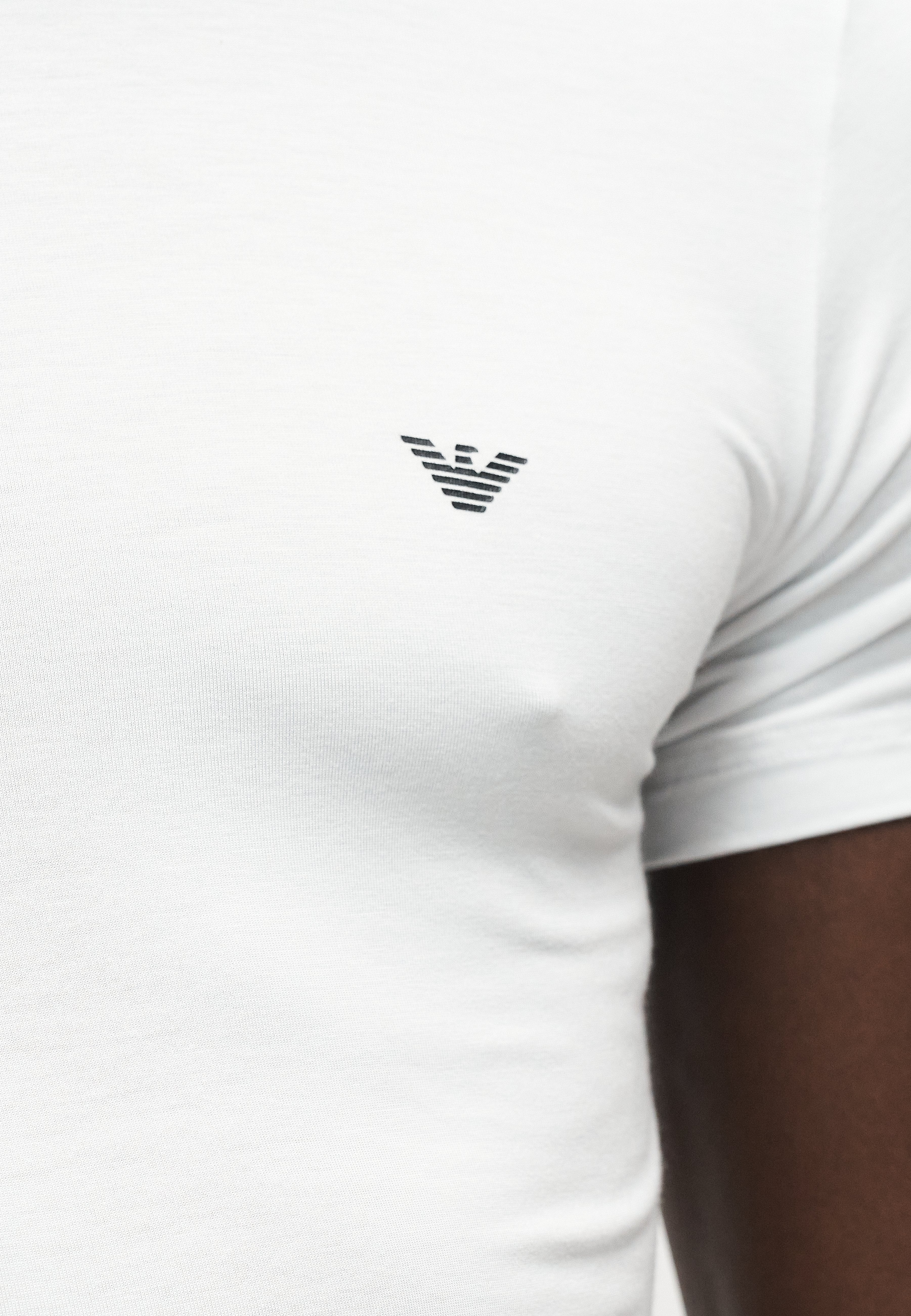 CREW NECK 2 PACK - Undershirt - black/white