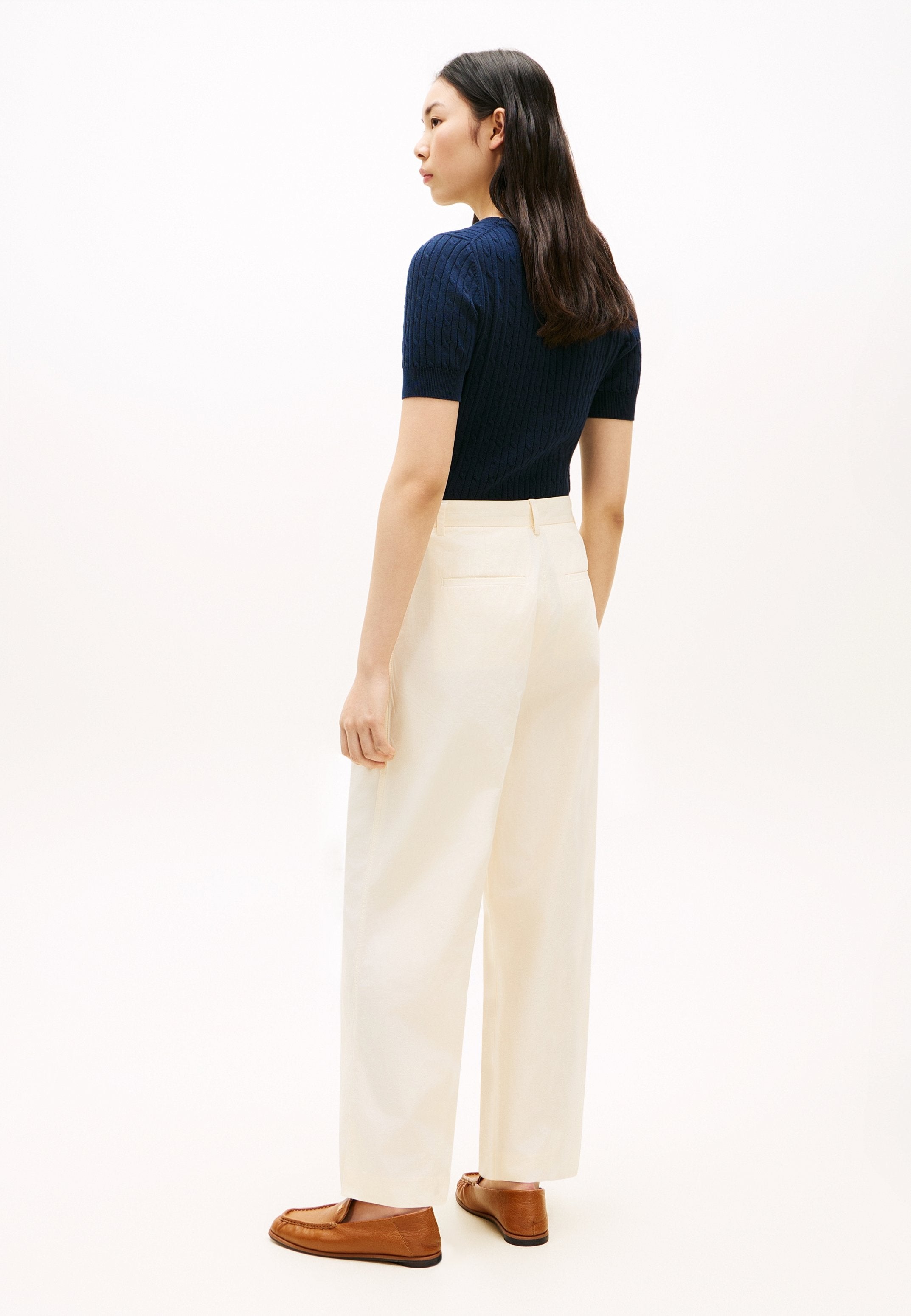 WASHED WIDE LEG TROUSERS - Trousers - calico