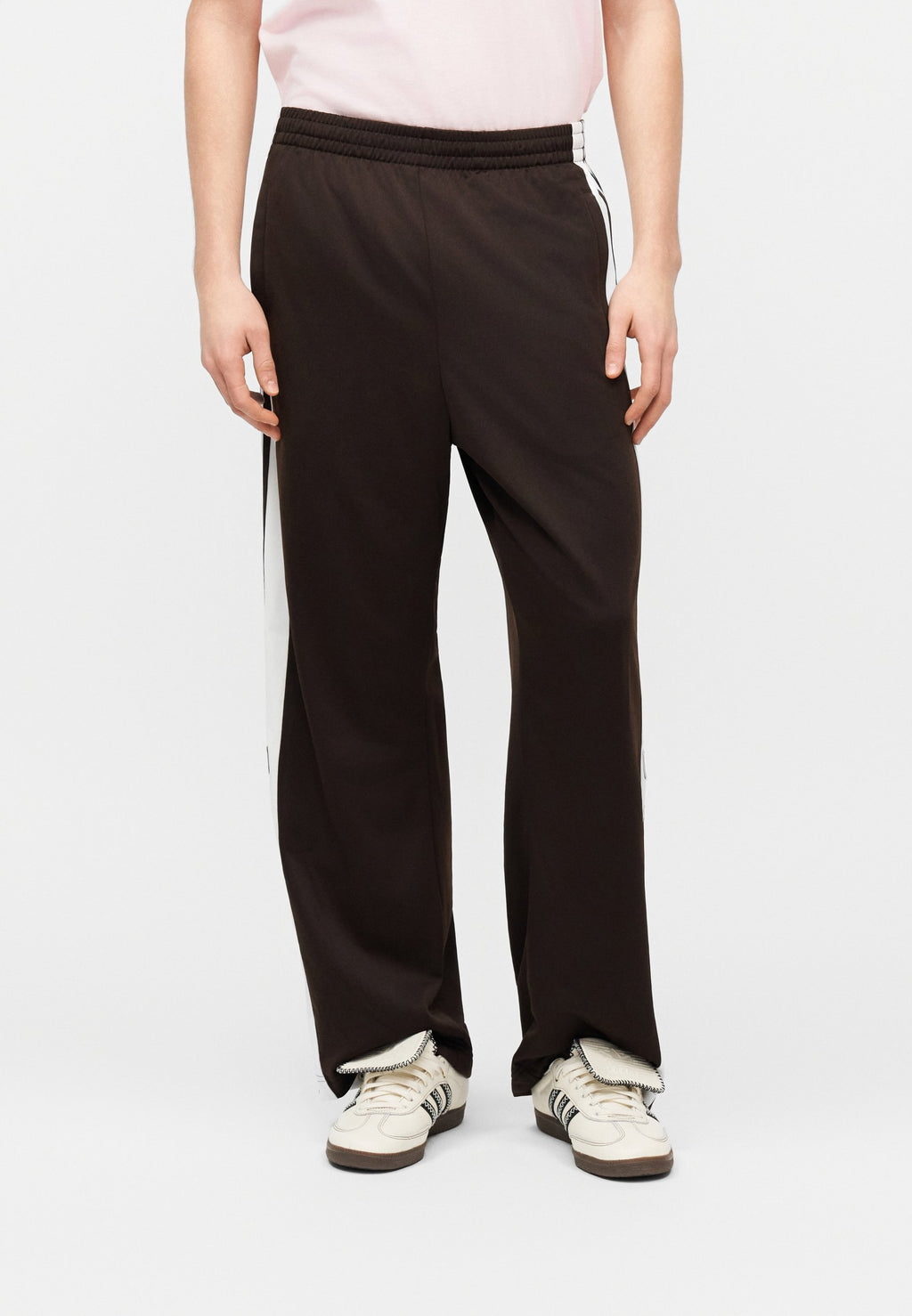 ADIBREAK UNISEX - Tracksuit bottoms - aurora coffee/white