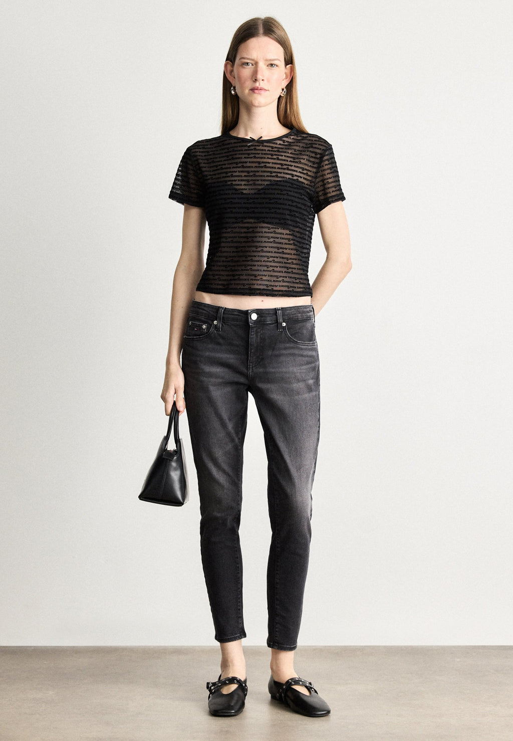 SOPHIE - Dar Paça Jean - siyah denim