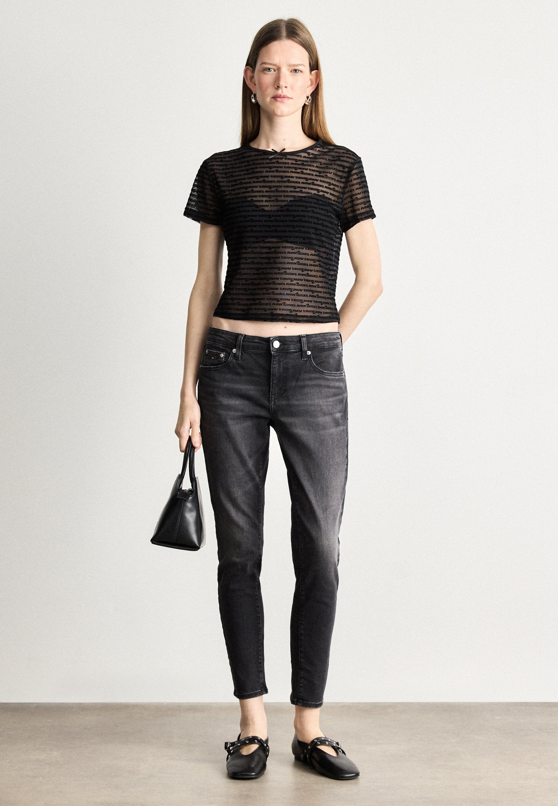 SOPHIE - Dar Paça Jean - siyah denim