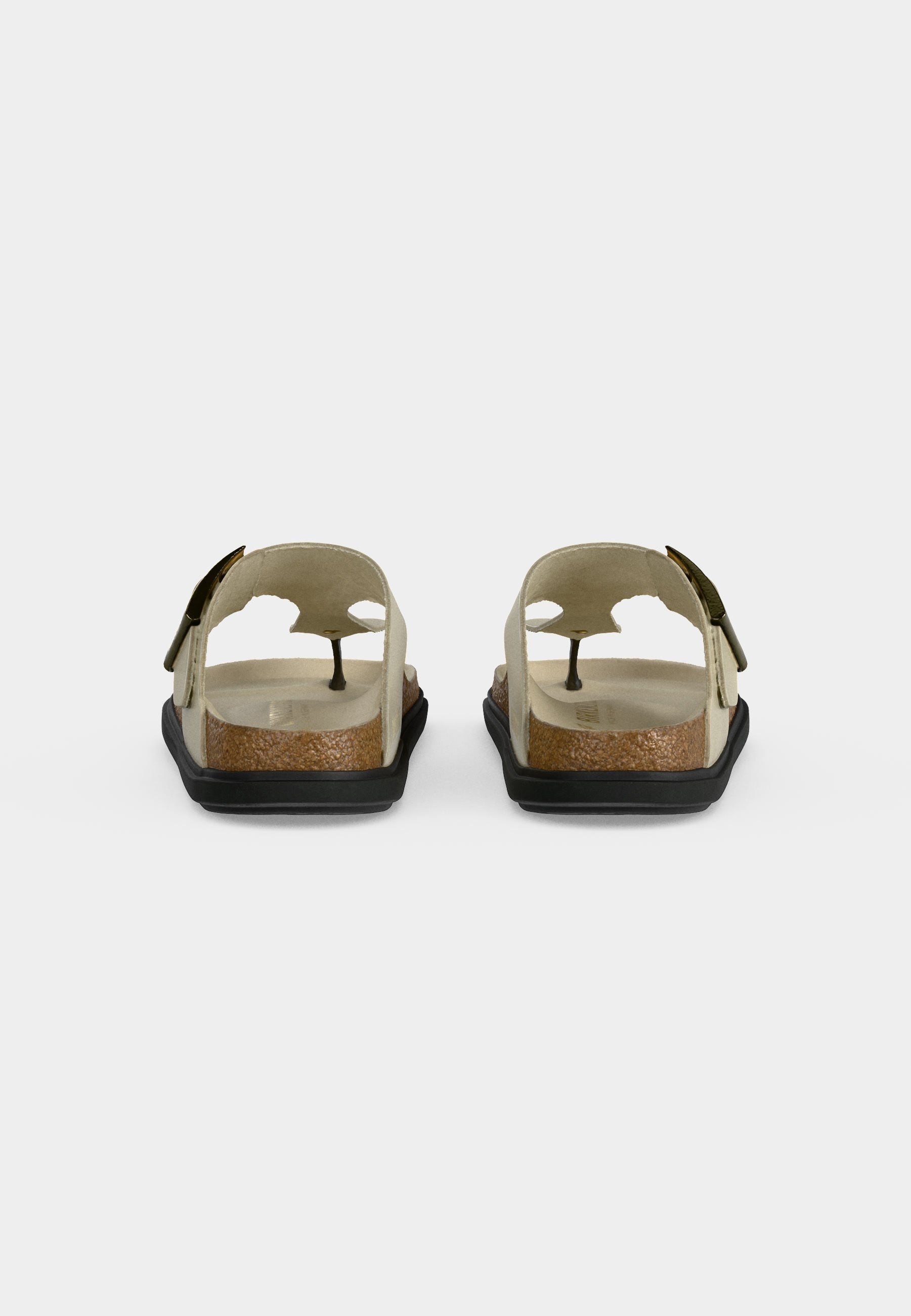 GIZEH LENA HEX CUPSOLES NARROW - T-bar sandals - ecru