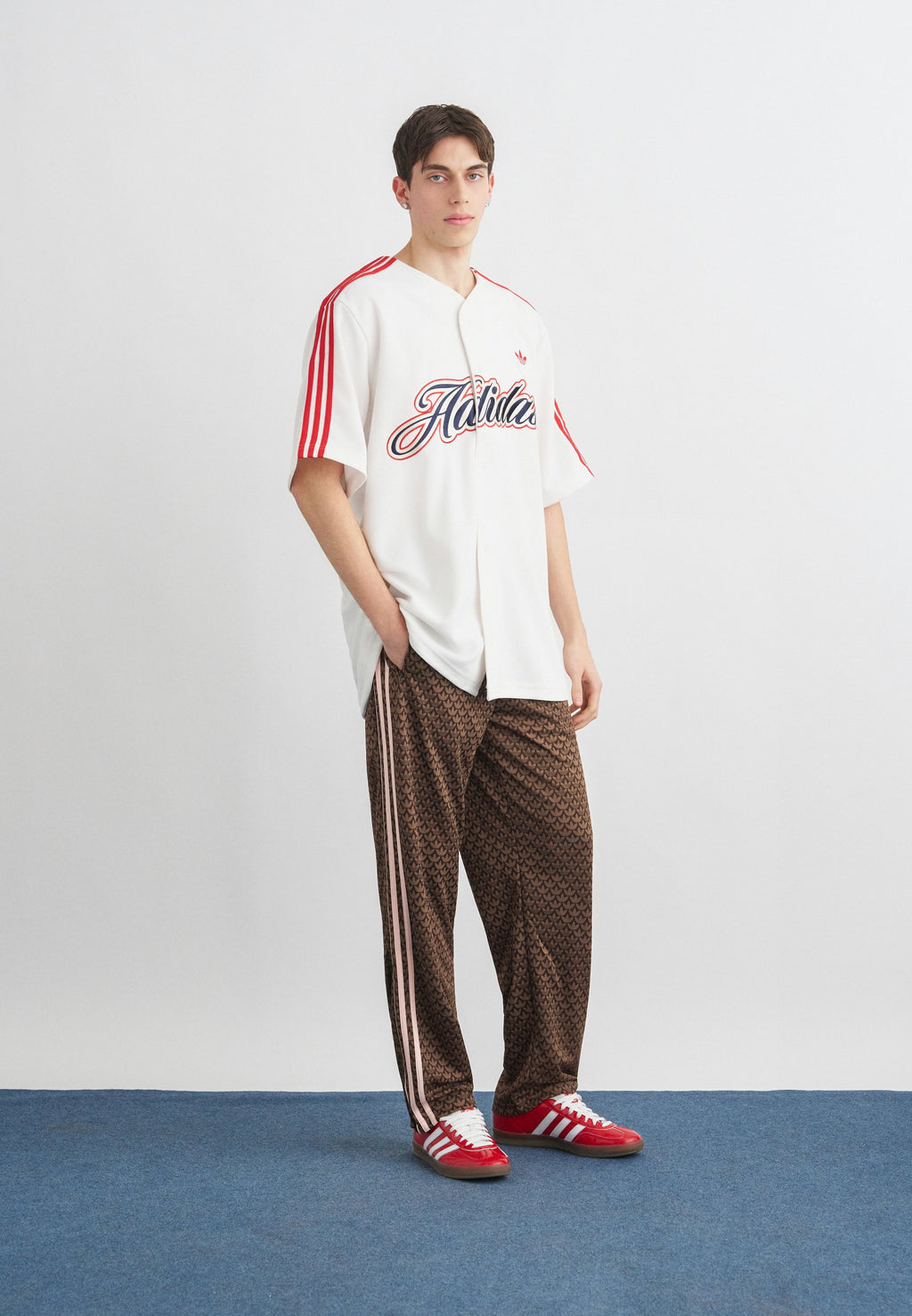 FIREBIRD MONOGRAM - Bas de survêtement - aurora coffee/earth strata/sandy pink