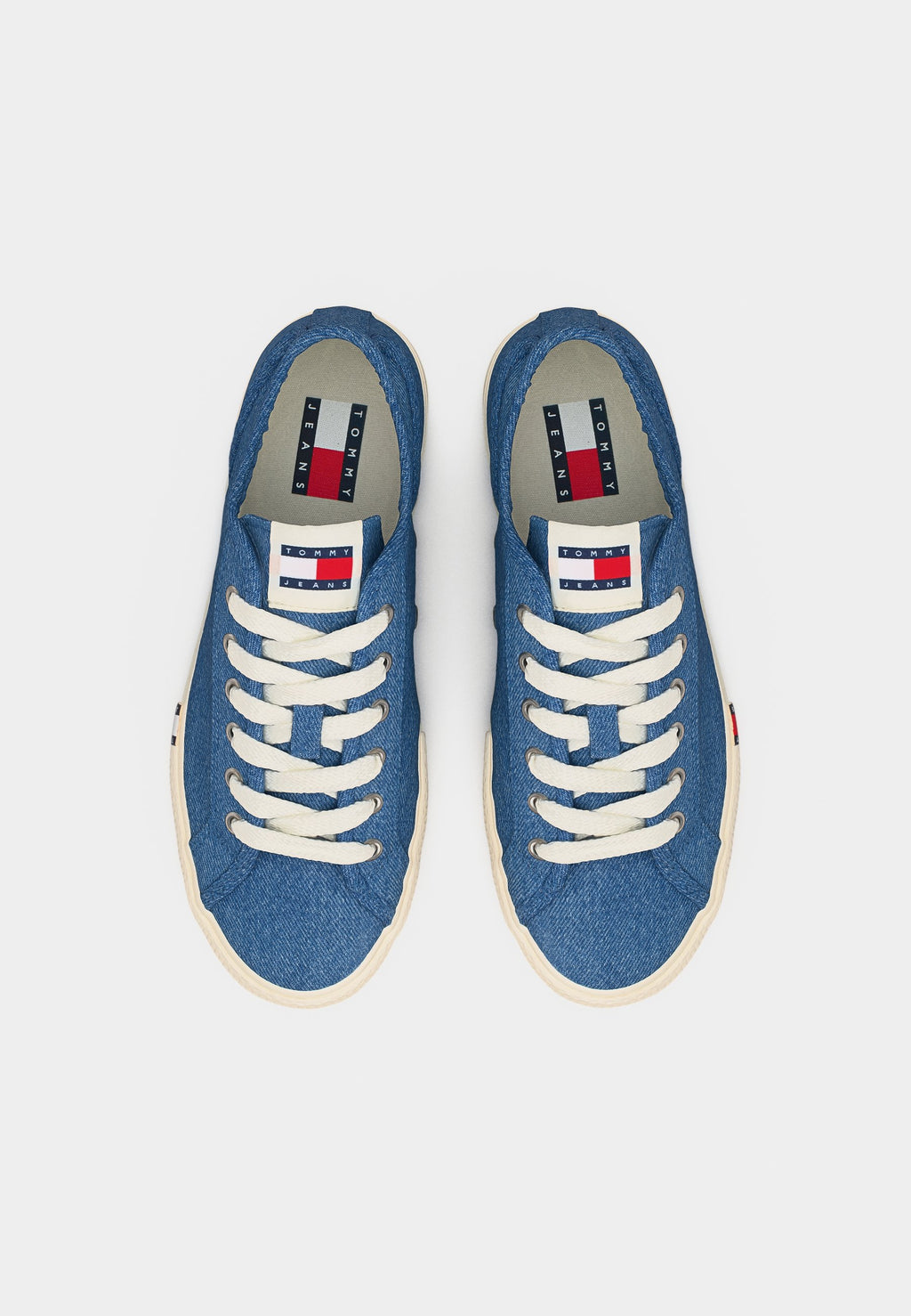 ARCHIVE FLAG STRIPE WASHED DENIM TRAINERS - Trainers - denim