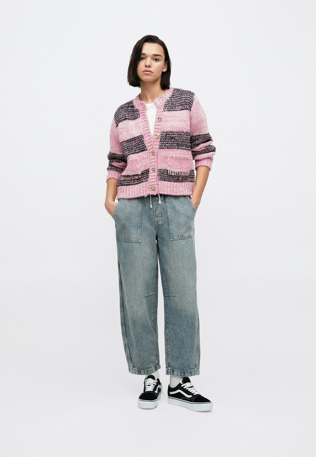 PULL ON BARREL LUNAR - Relaxed fit jeans - blue denim
