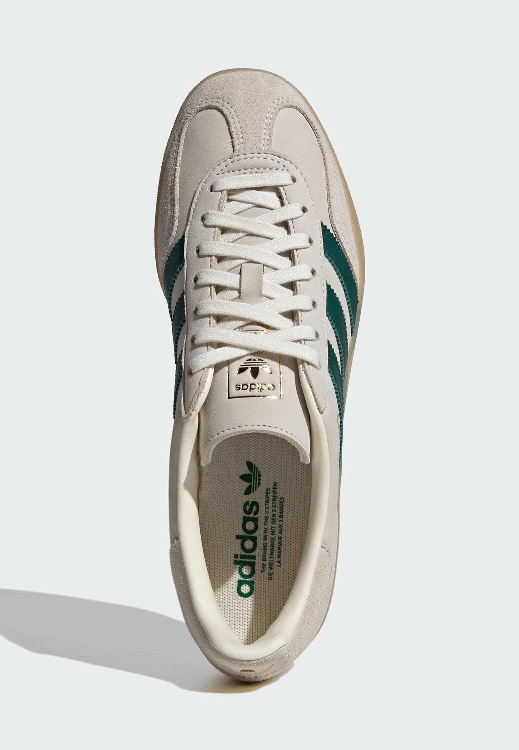 GAZELLE INDOOR - Trainers - cream white collegiate green gum