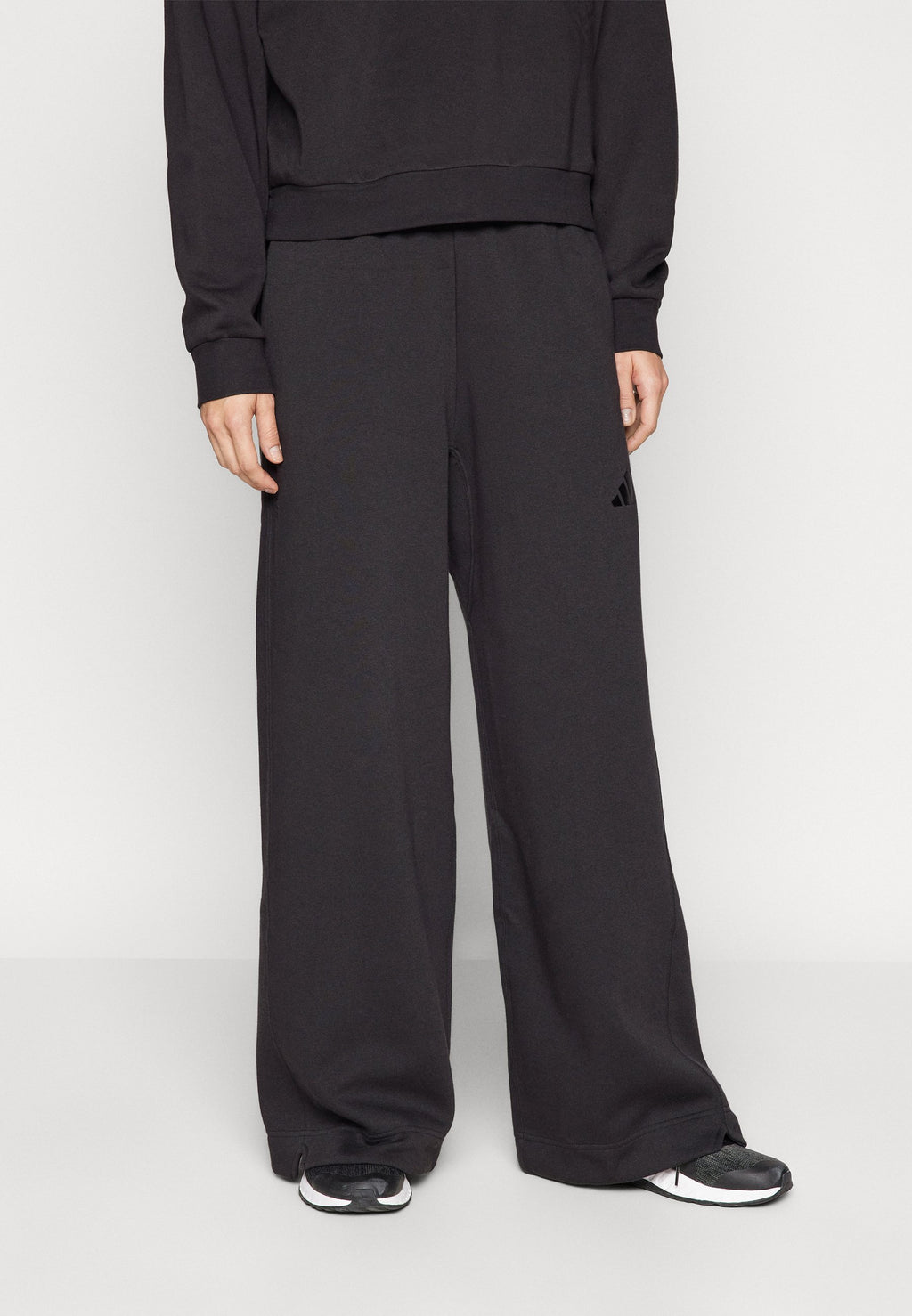 ALL SZN FLEECE LOOSE WIDE LEG - Tracksuit bottoms - black