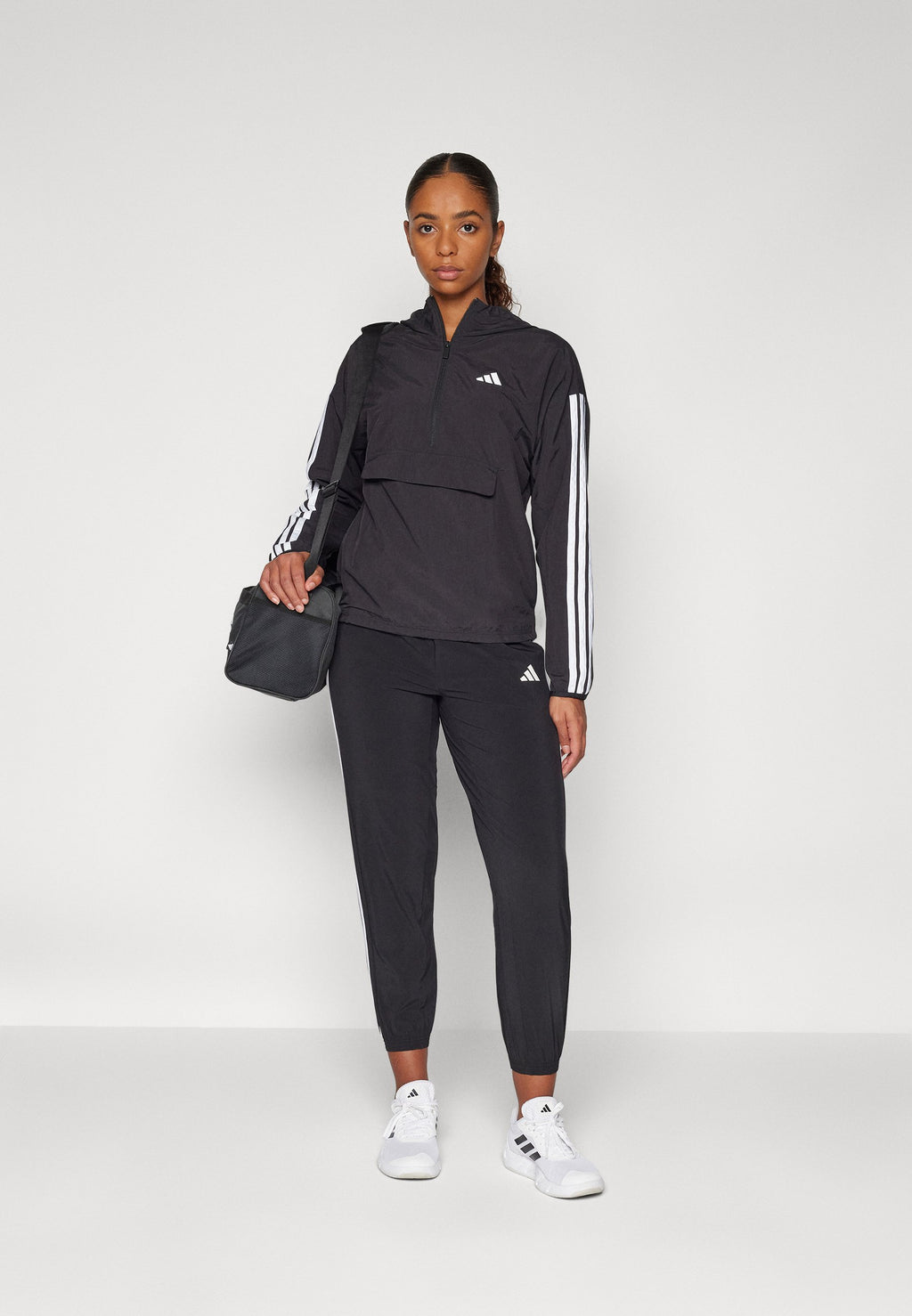 Tracksuit bottoms - black/white