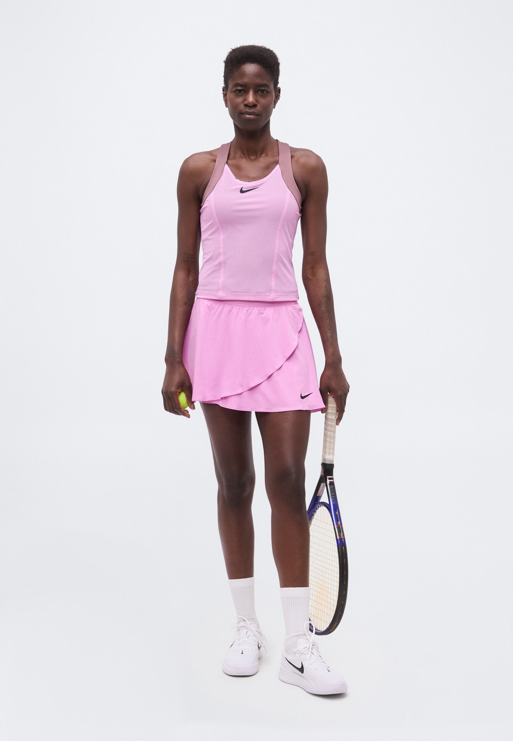 NIKECOURT SLAM TANK - Débardeur - light magenta/tattoo/black