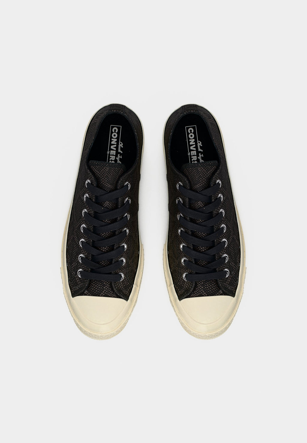 CHUCK 70 SNAKESKIN PRINT UNISEX - Baskets basses - black/egret