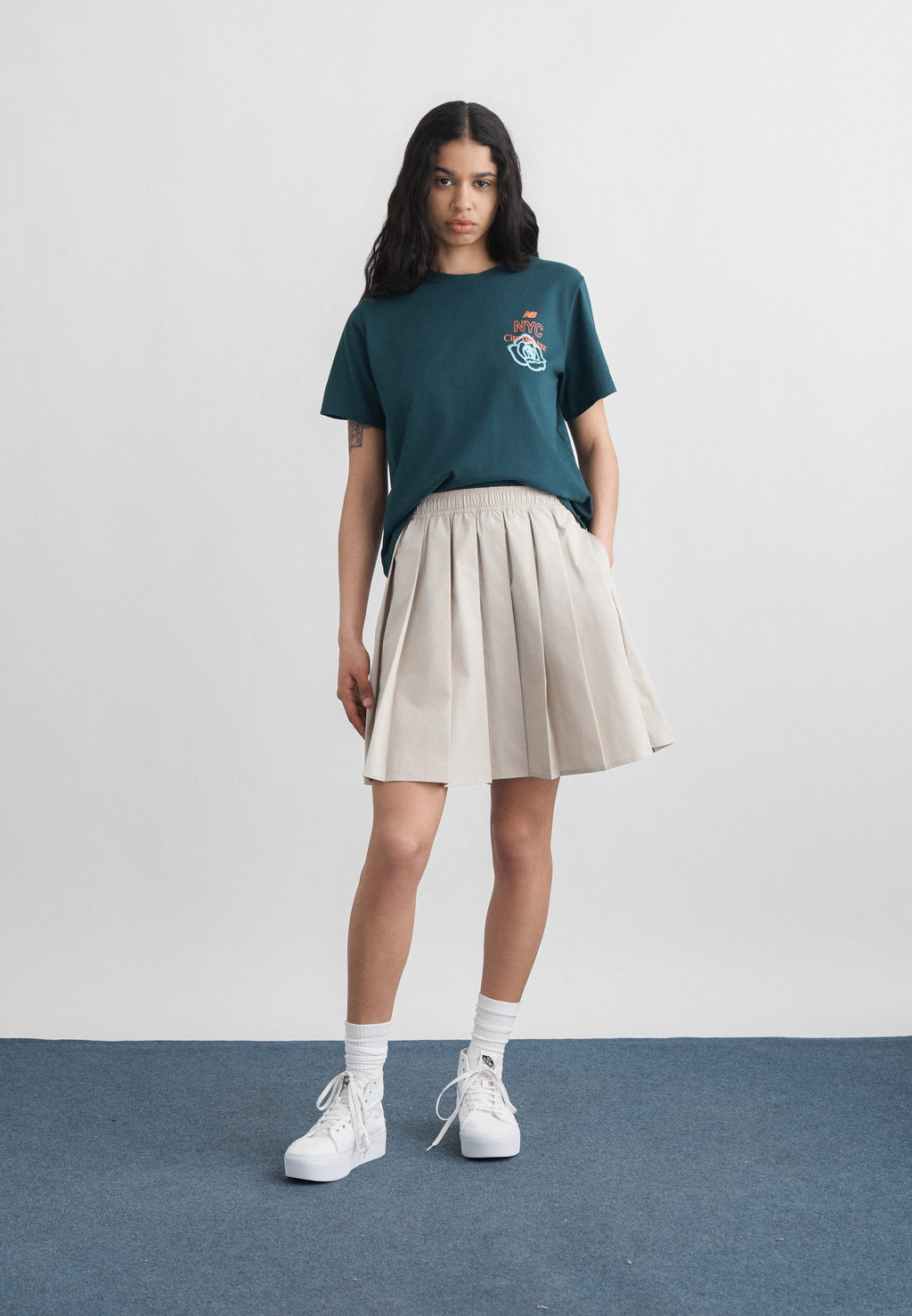 CITY RUN RELAXED - T-shirt imprimé - vert méduse