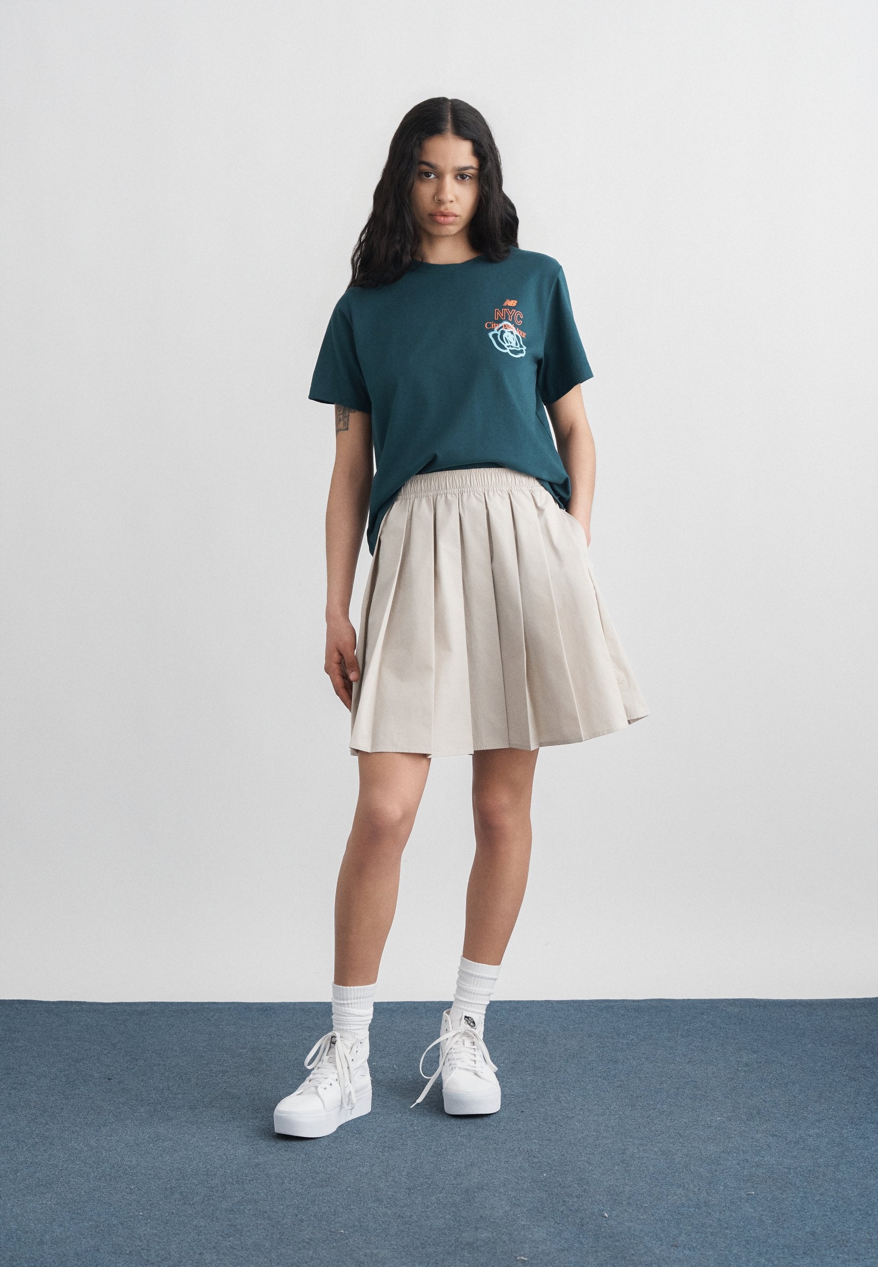 CITY RUN RELAXED - T-shirt imprimé - vert méduse