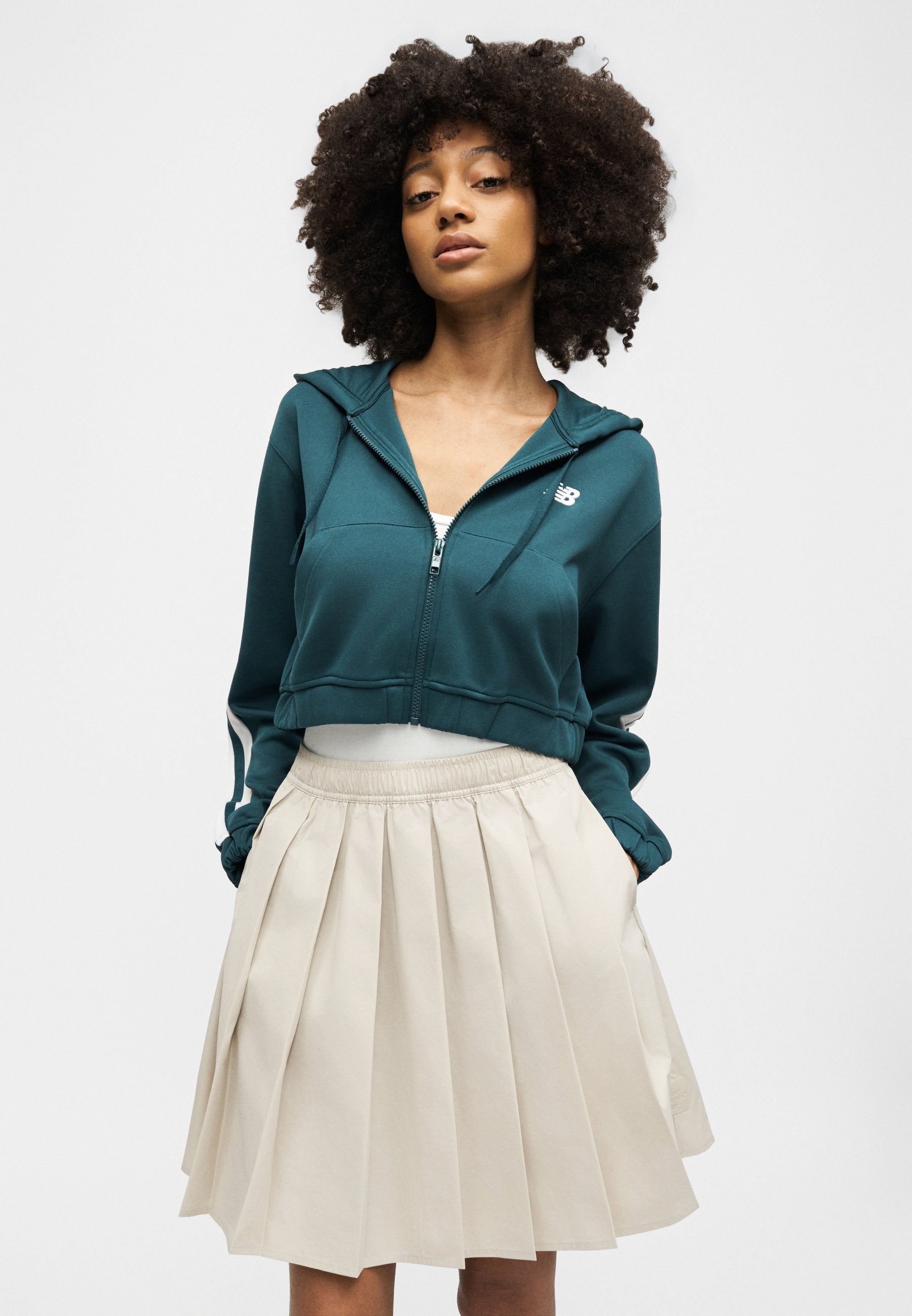 FULL ZIP - Zip-up sweatshirt - medusa green