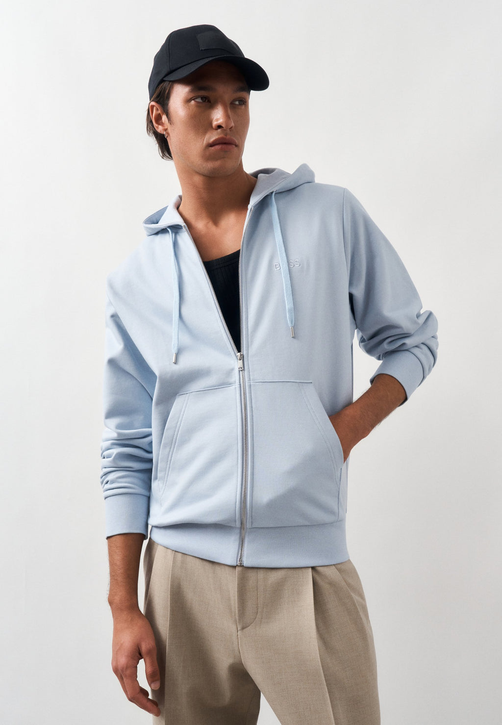UNISEXE - Sweat-shirt zippé - bleu xénon