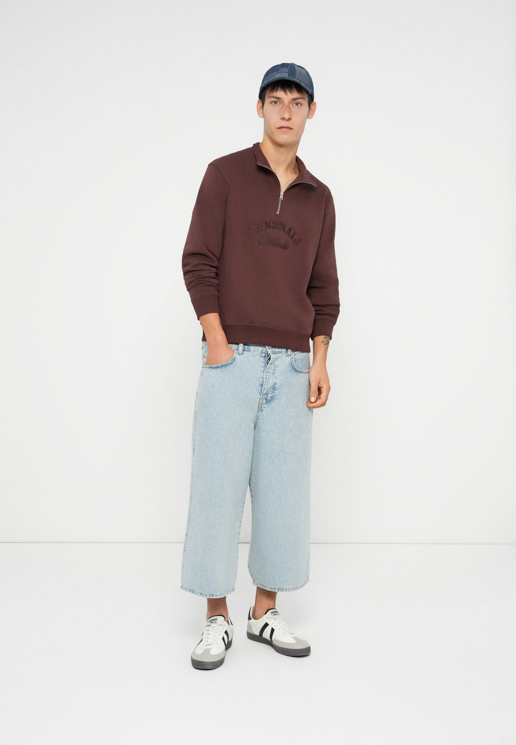 Half zip Half zip - Sweatshirt - deep mahogany
