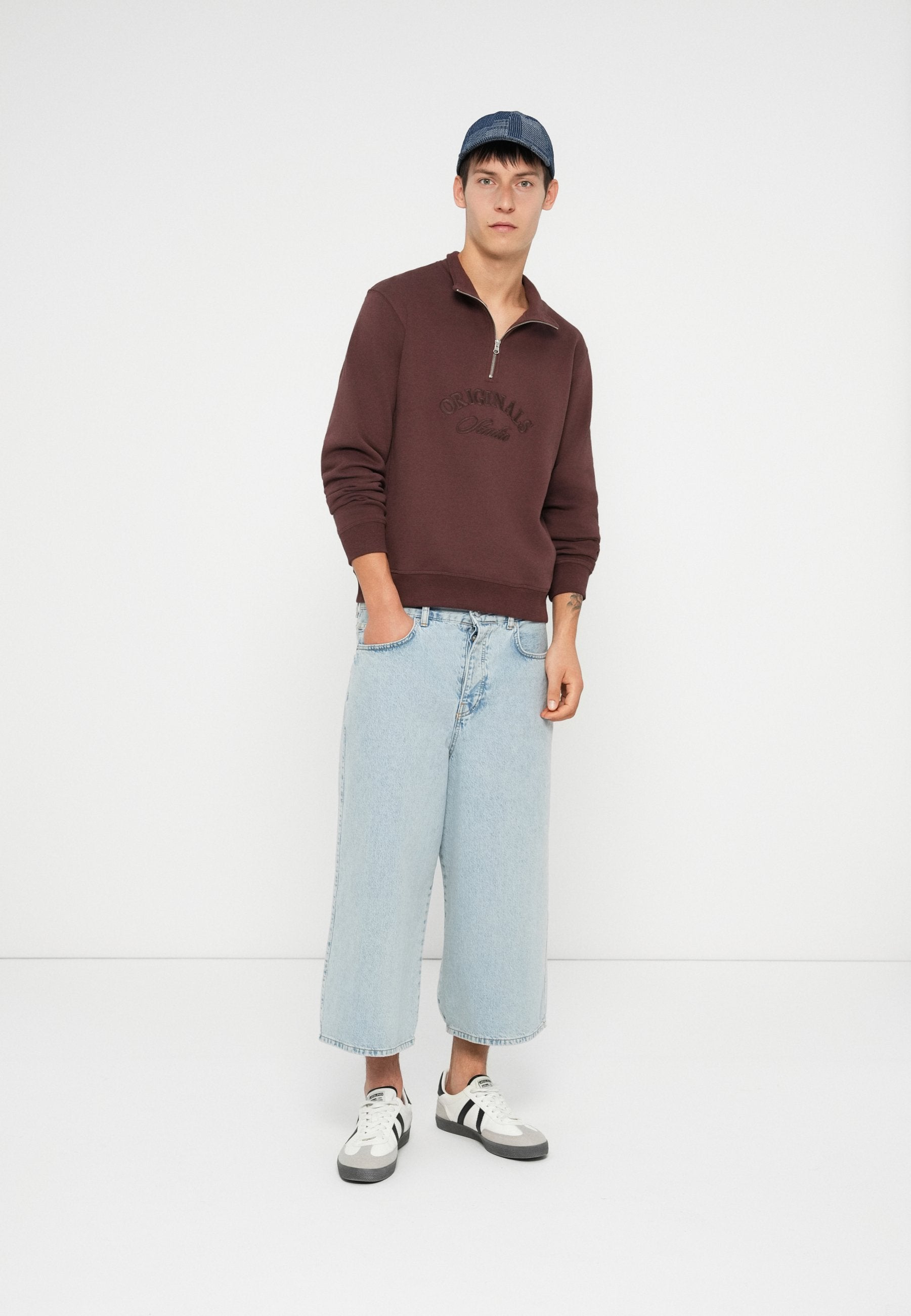 Half zip Half zip - Sweatshirt - deep mahogany