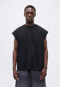 STANDARD ISSUE GM SLEEVELESS TOP - Sports T-shirt - black/pale ivory