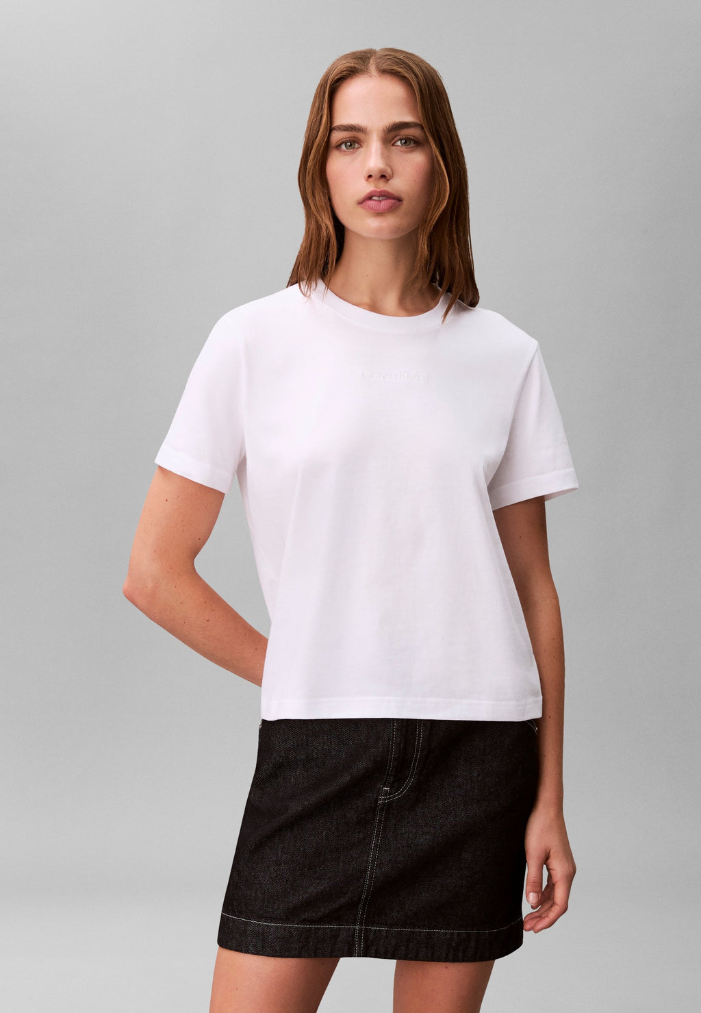 CLASSIC LOGO GRAP - Basic T-shirt - white