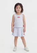 BOW TANK SKORT SET - Mini skirt - serene blue
