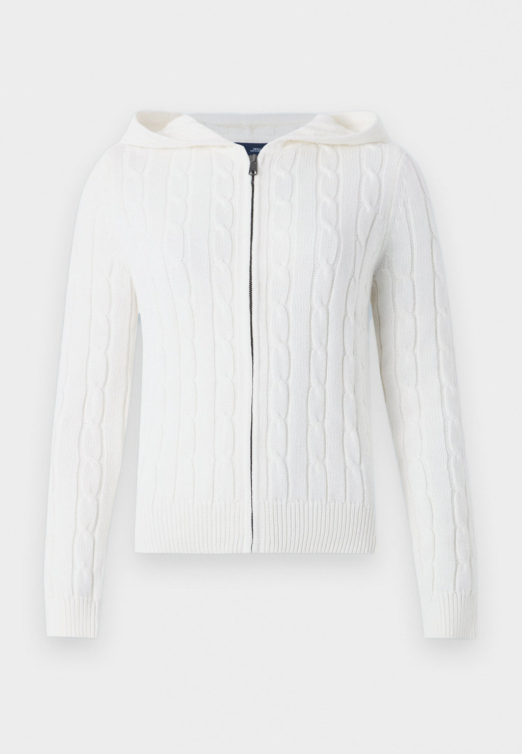 CABLE FULL ZIP HOODIE - Cardigan - new off white