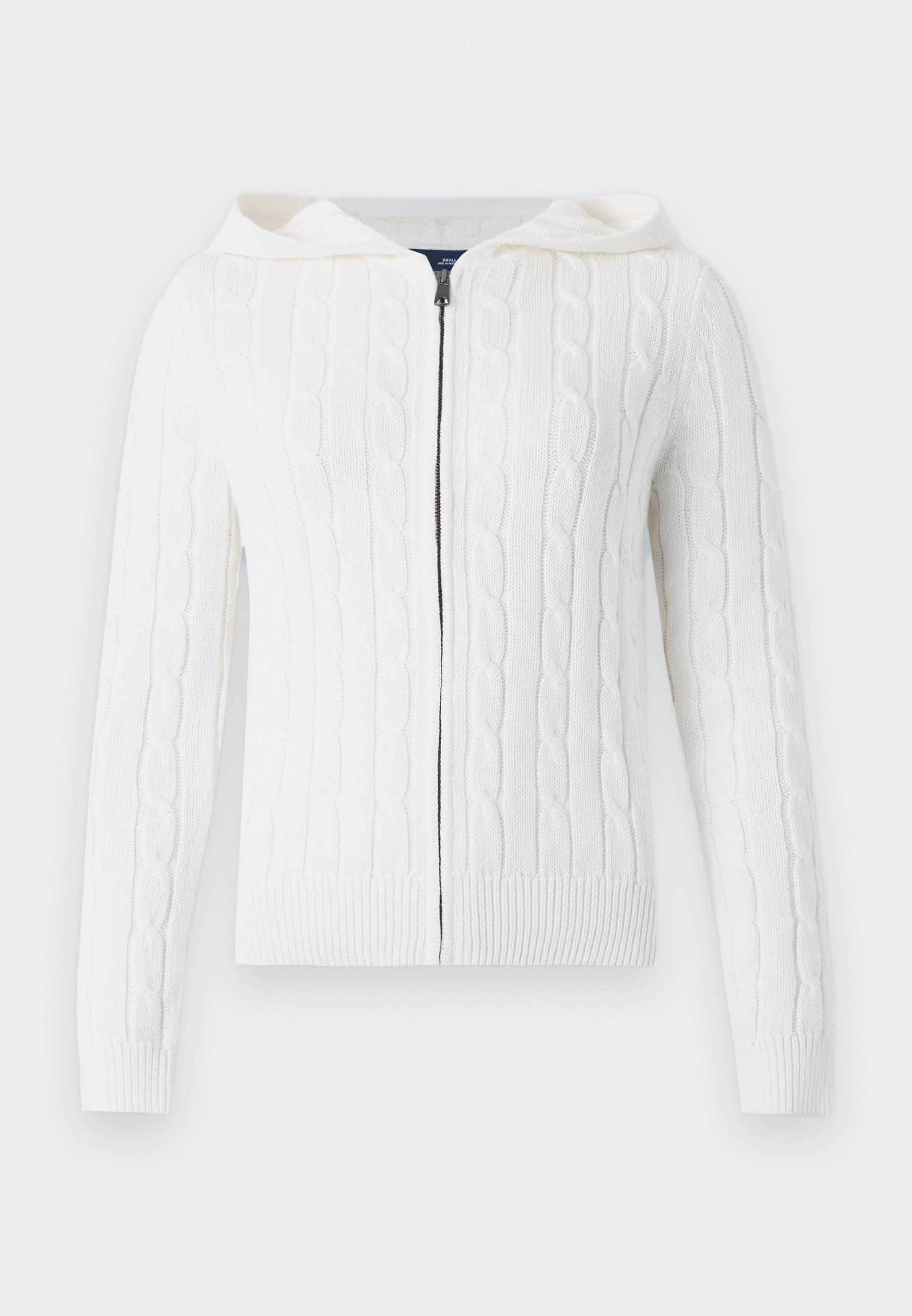 CABLE FULL ZIP HOODIE - Cardigan - new off white