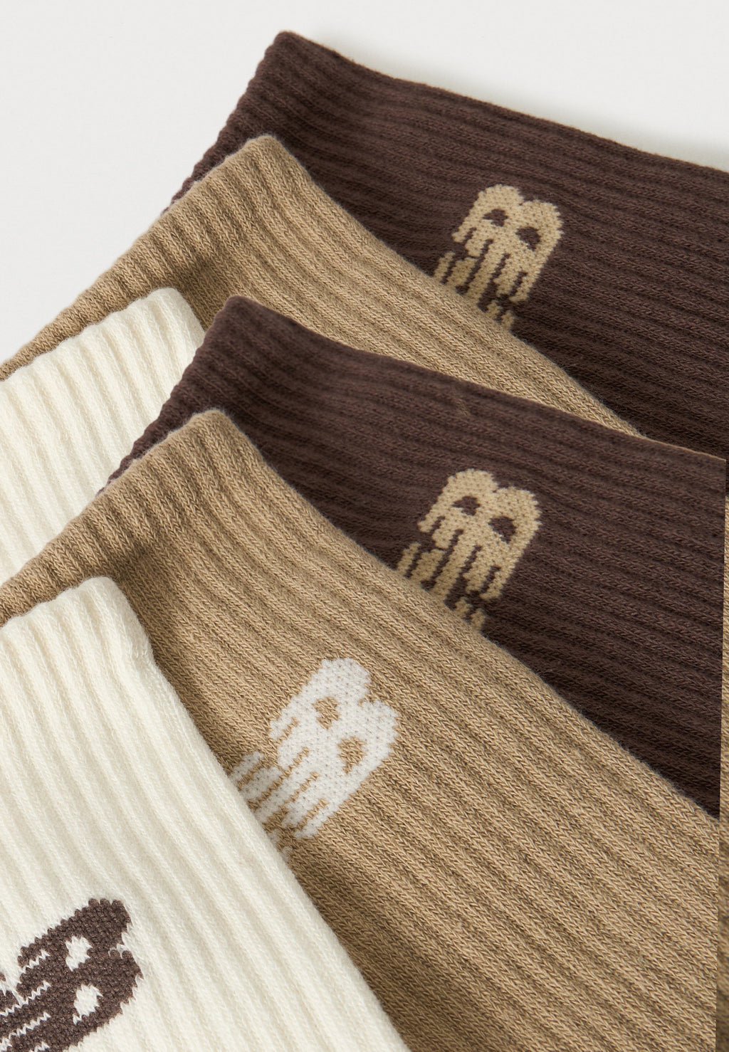 SEASONAL CREW UNISEX 6'LI PAKET - Çoraplar - bej/ekru/kahverengi