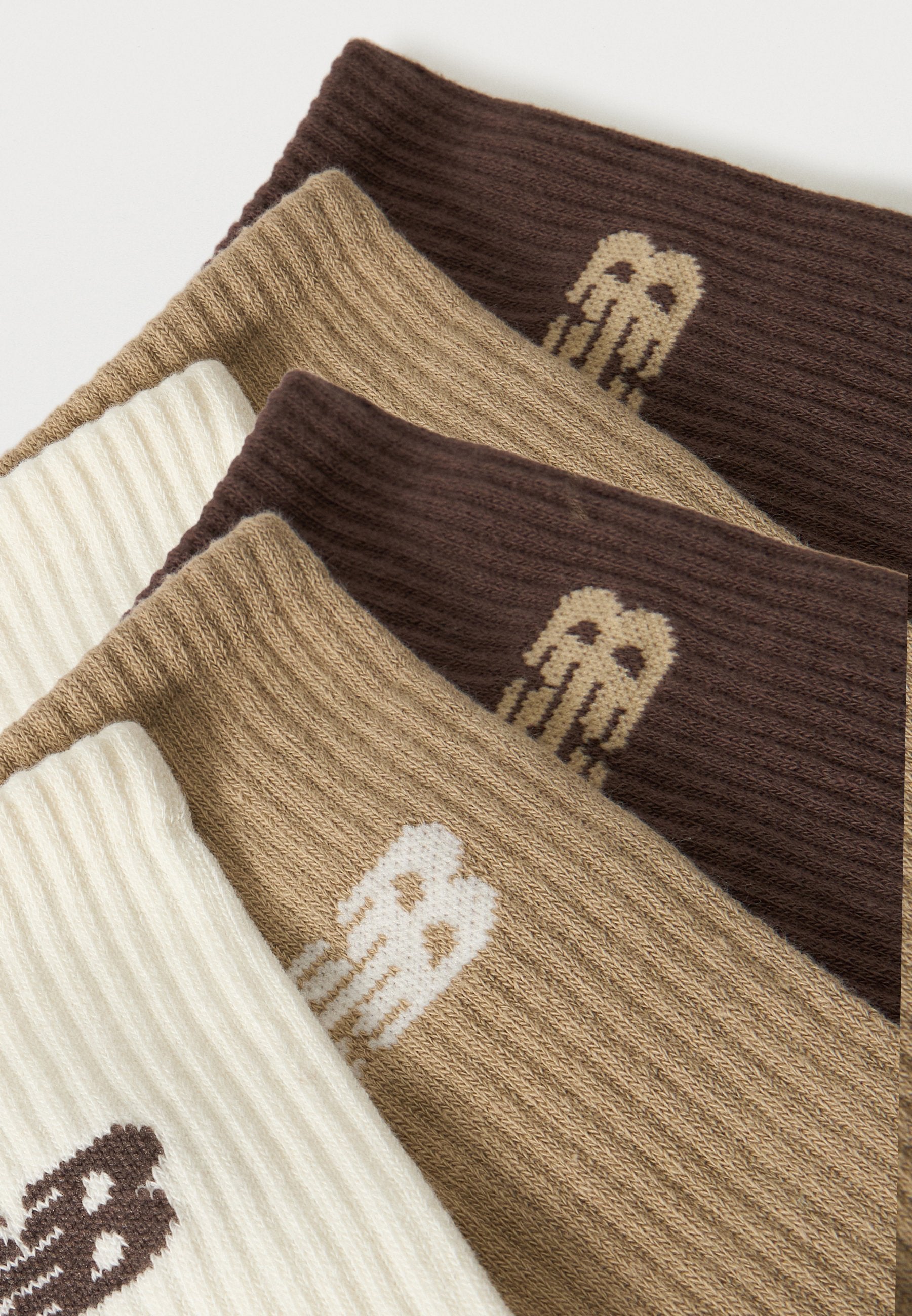 SEASONAL CREW UNISEX 6'LI PAKET - Çoraplar - bej/ekru/kahverengi