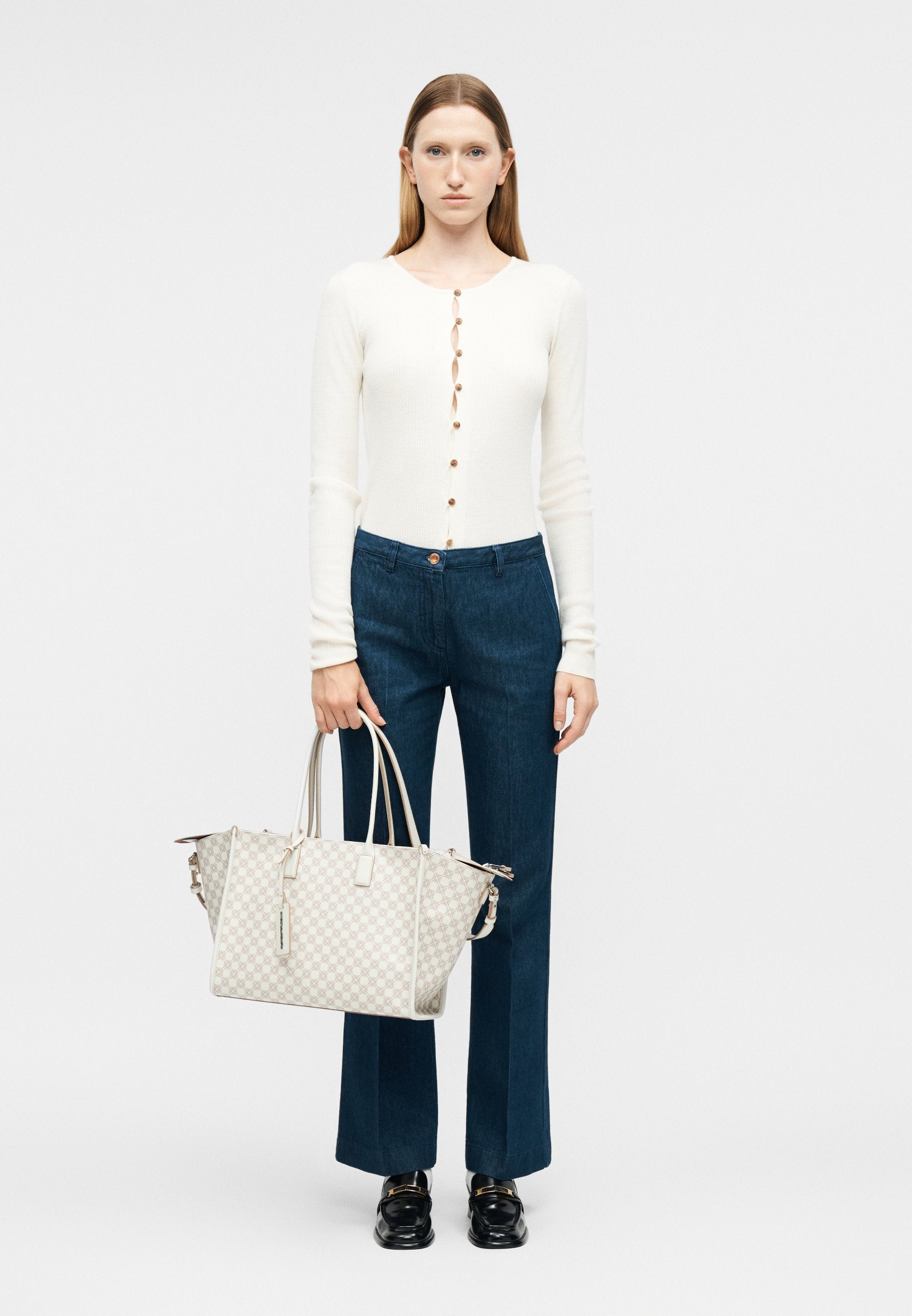 LA GIO TOTE M - Tote bag - fancy antique white