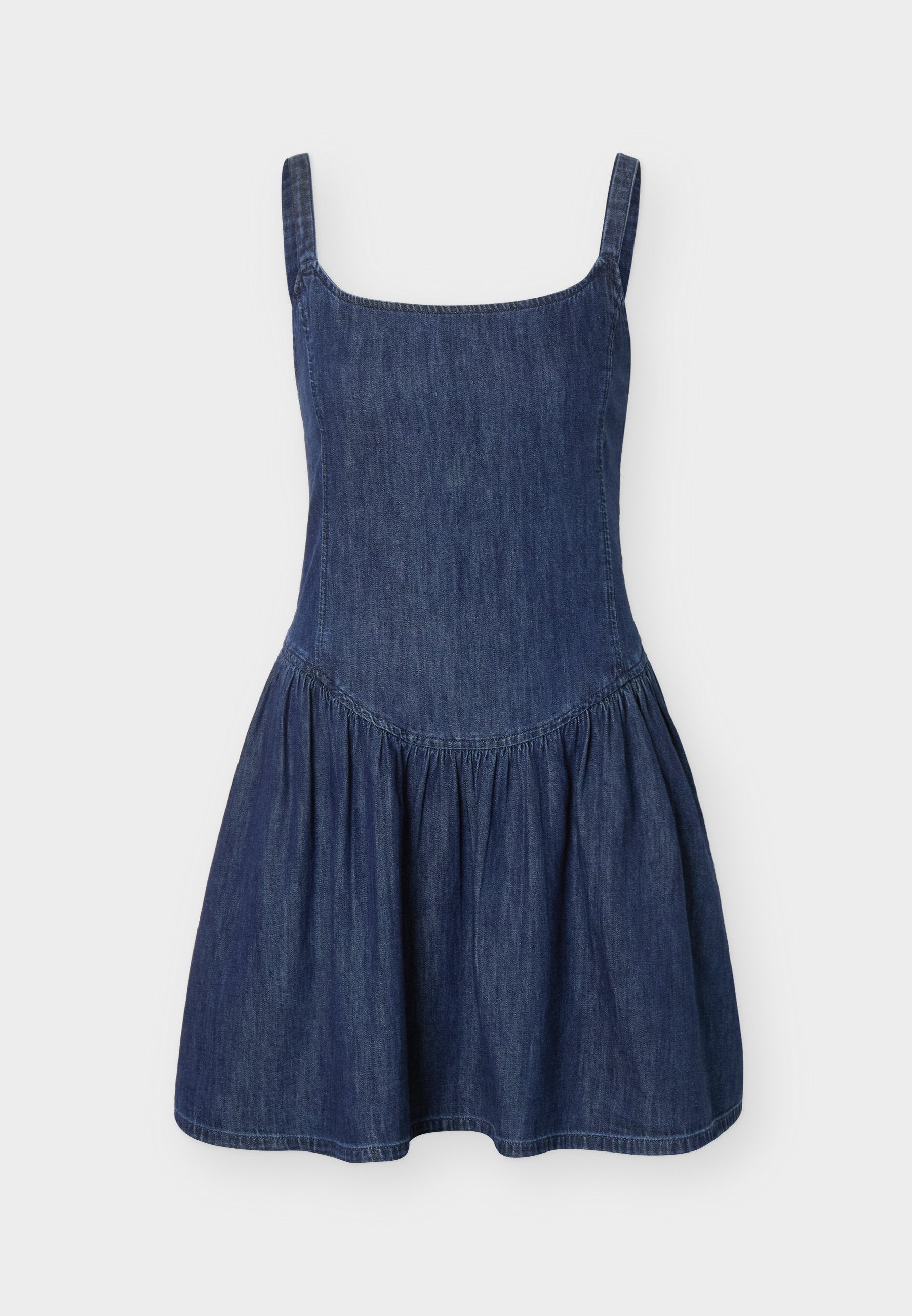 DROPWAIST MINI DRESS - Denim dress - dark wash