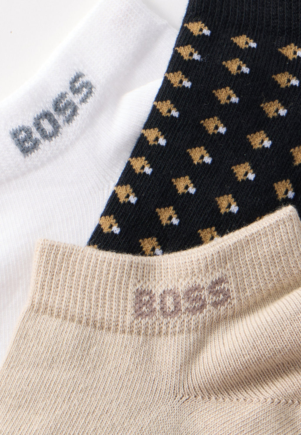 MINIPATTERN 3 PACK - Sneaker socks - black