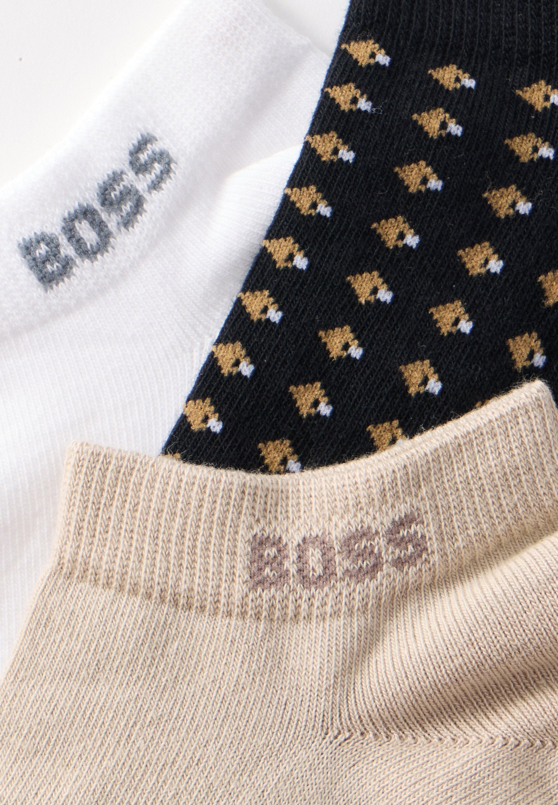 MINIPATTERN 3 PACK - Sneaker socks - black