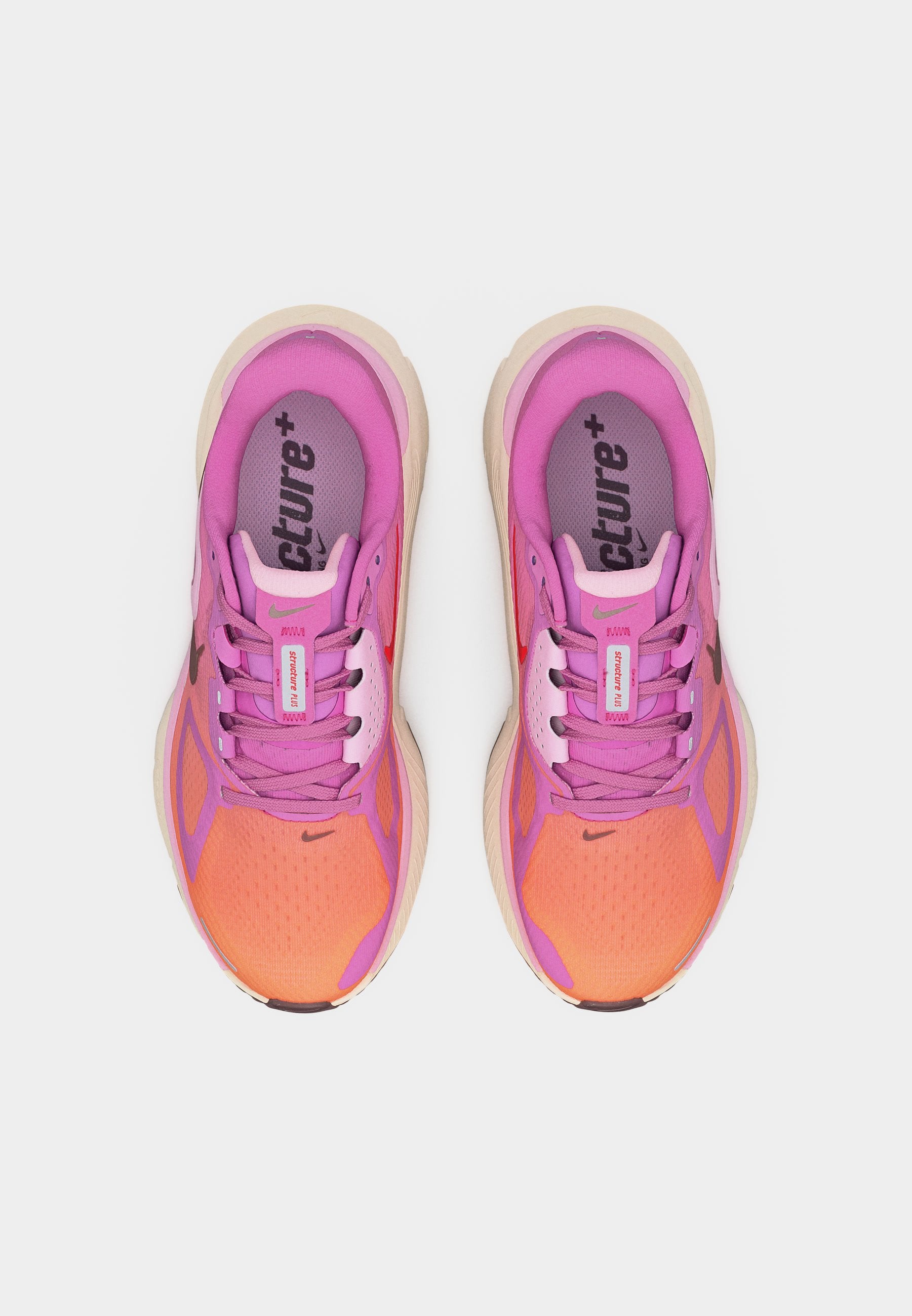 STRUCTURE PLUS - Road running shoes - light magenta/tattoo/orange pulse/pink foam/chalk/light crimson