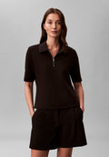 SPACER HALFZIP - Polo - noir