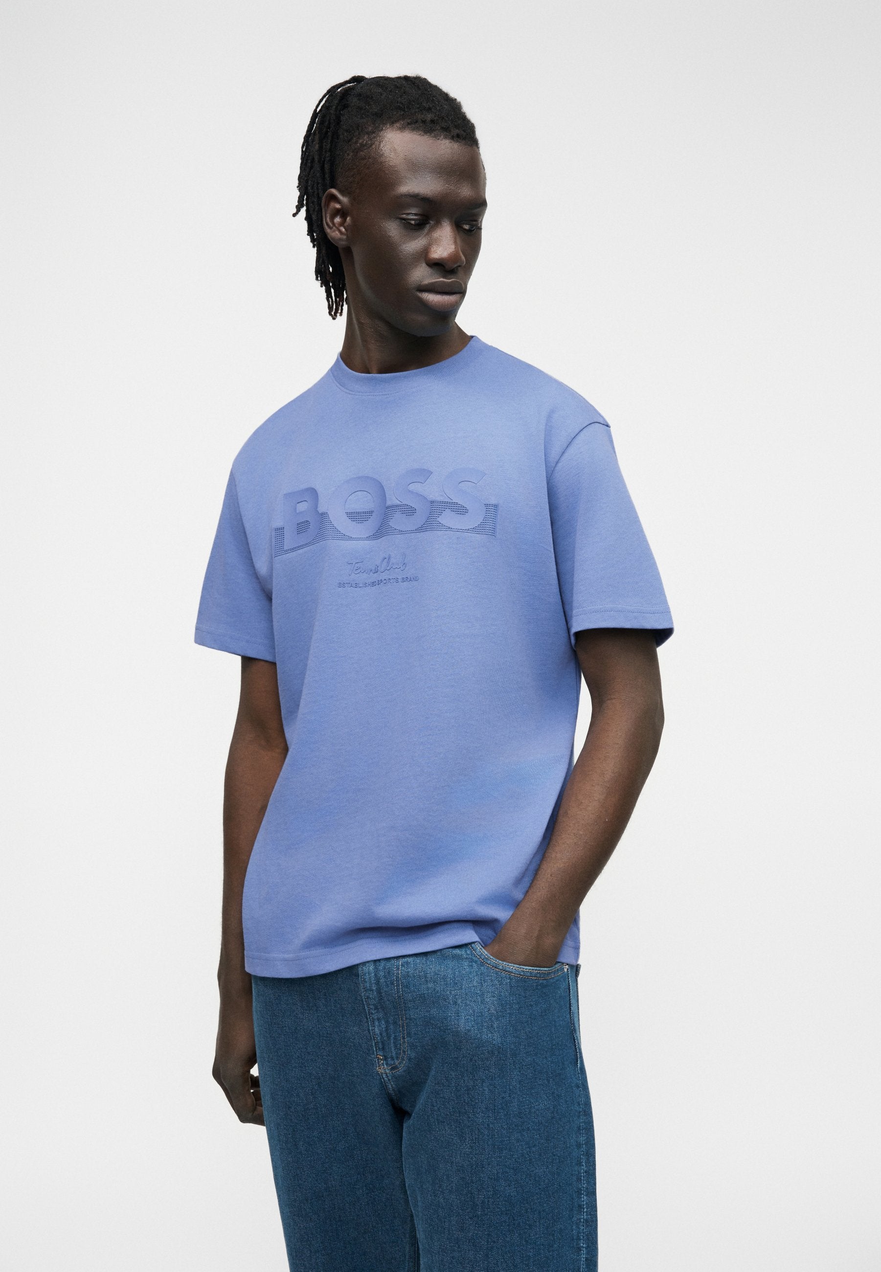 MEMBER LOGO - Print T-shirt - light blue