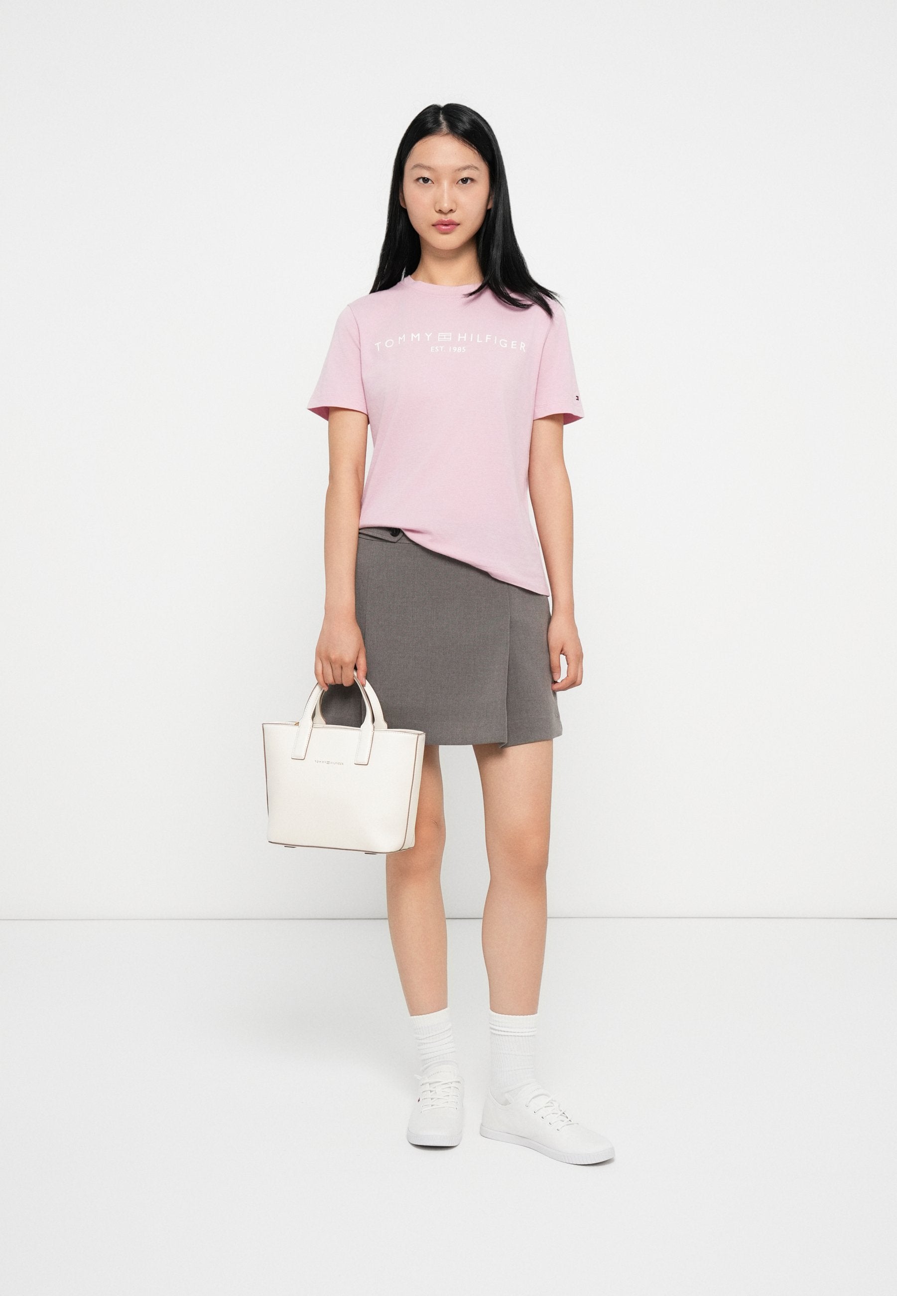 Print T-shirt - bonita pink