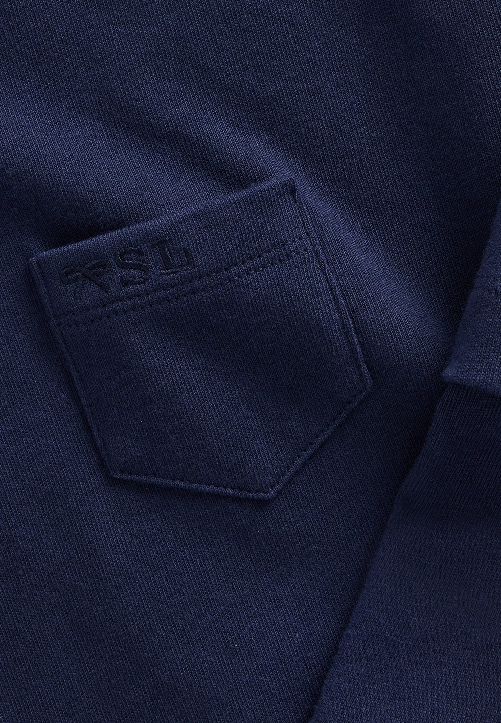 GAP SANDY LIANG ADULT HEAVYWEIGHT ORGANIC COTTON LAYERED T-SHIRT - Long sleeved top - navy uniform