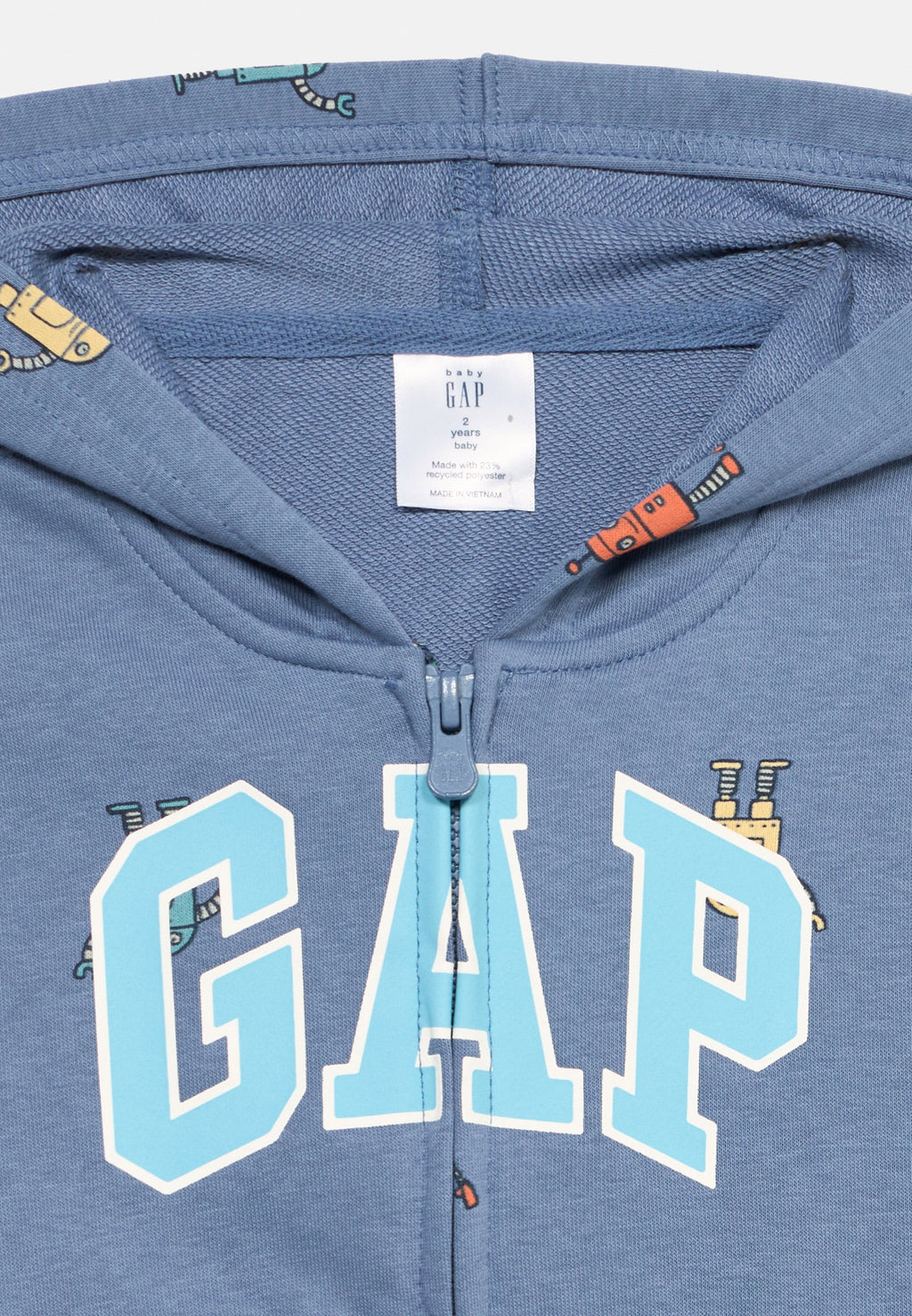 LOGO - Zip-up sweatshirt - bainbridge blue