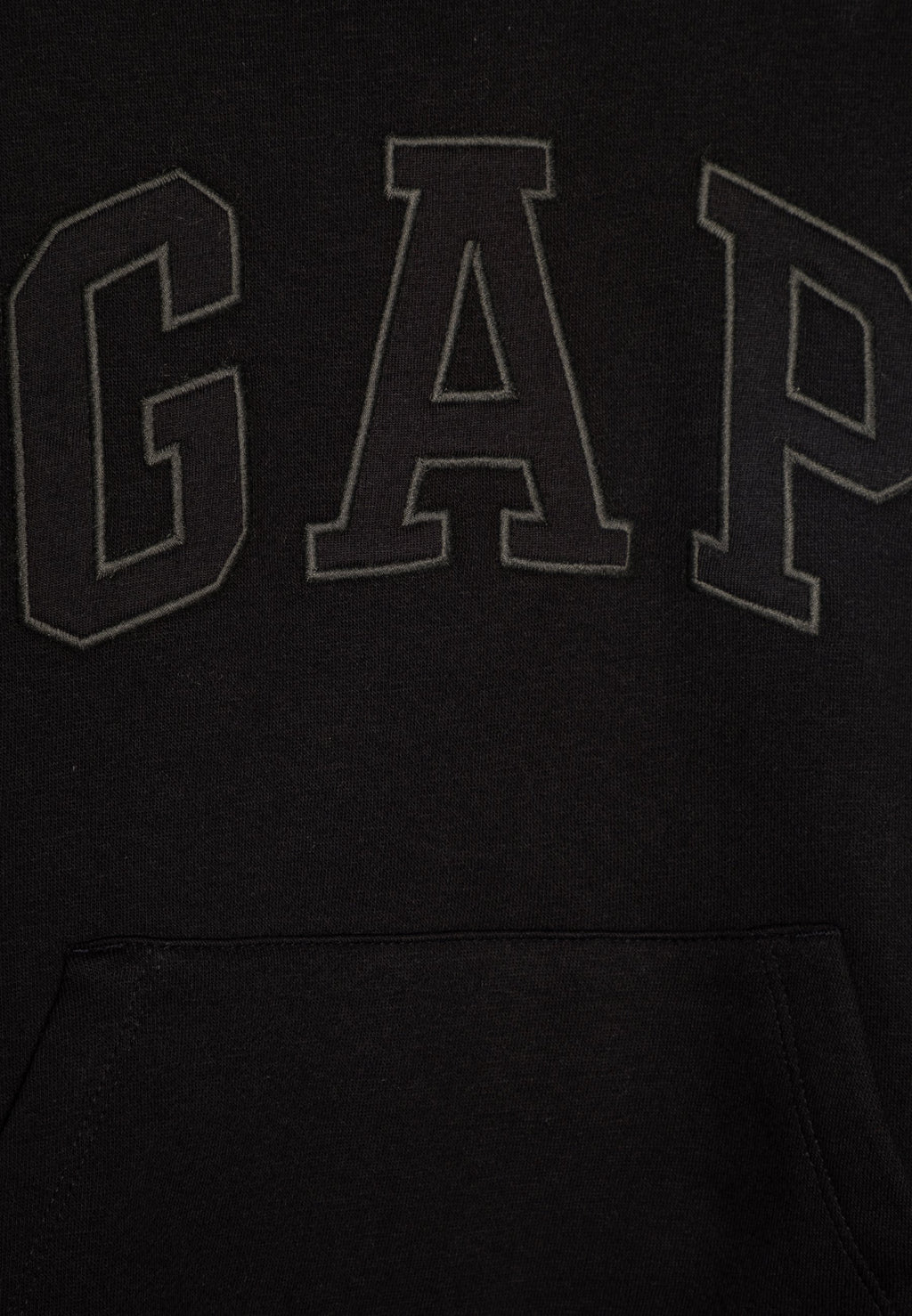 KIDS RELAXED GAP LOGO HOODIE - Hoodie - true black