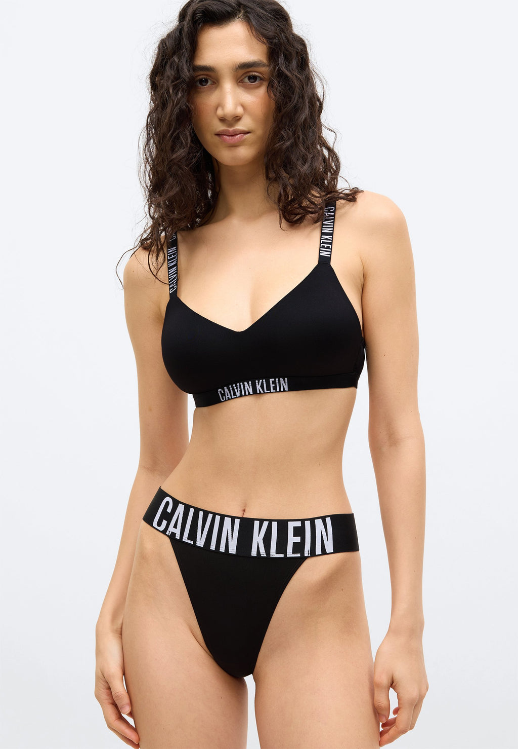 HIGH LEG THONG INTENSE POWER - Thong - black
