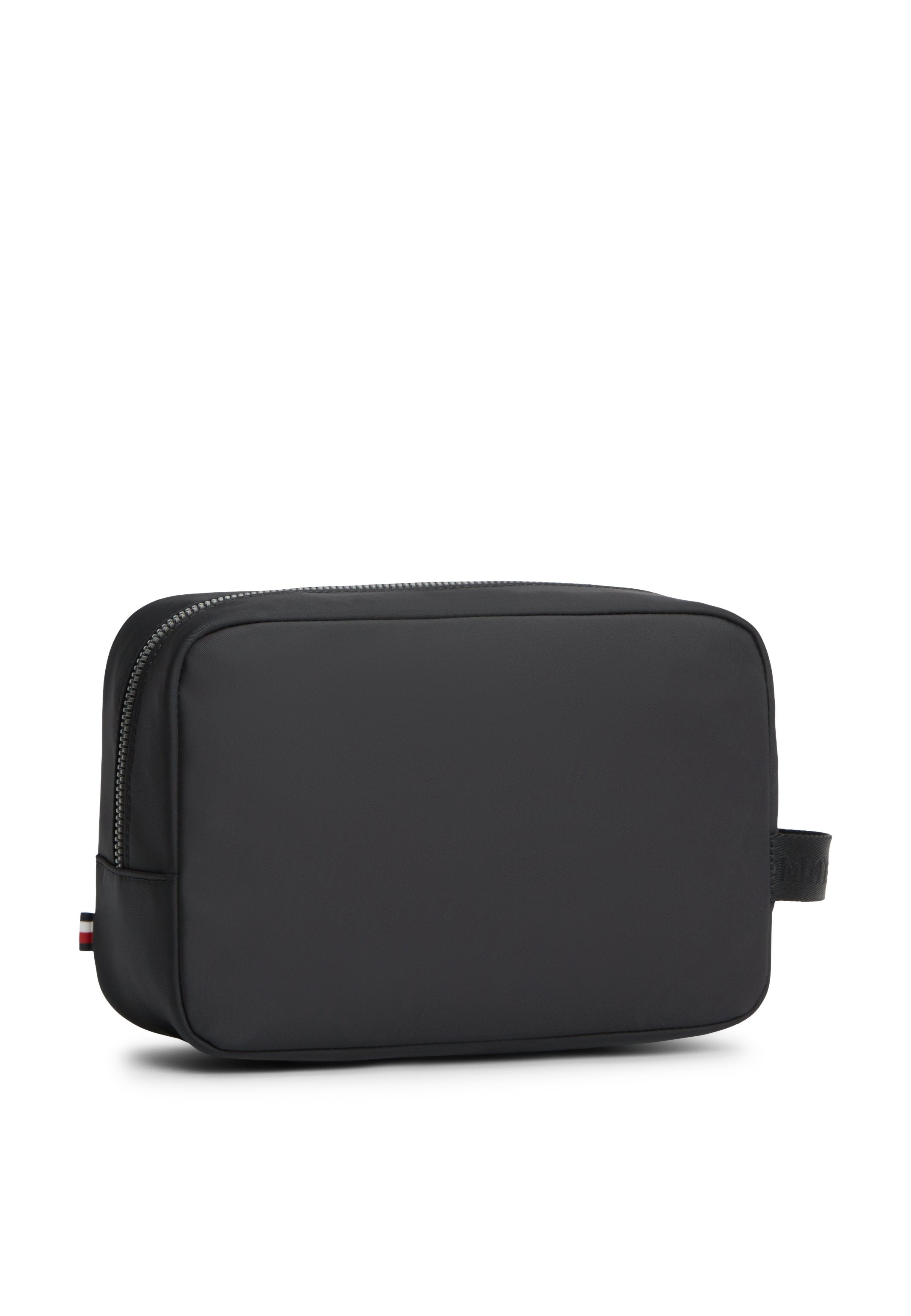 LOGO SIDE HANDLE WASHBAG - Wash bag - black