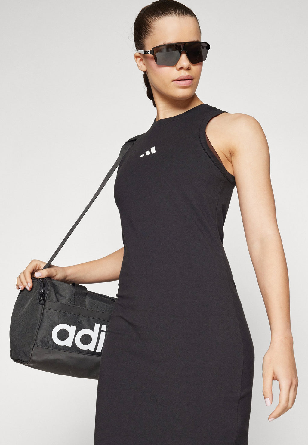 FUTURE ICONS SMALL LOGO - Jersey dress - black